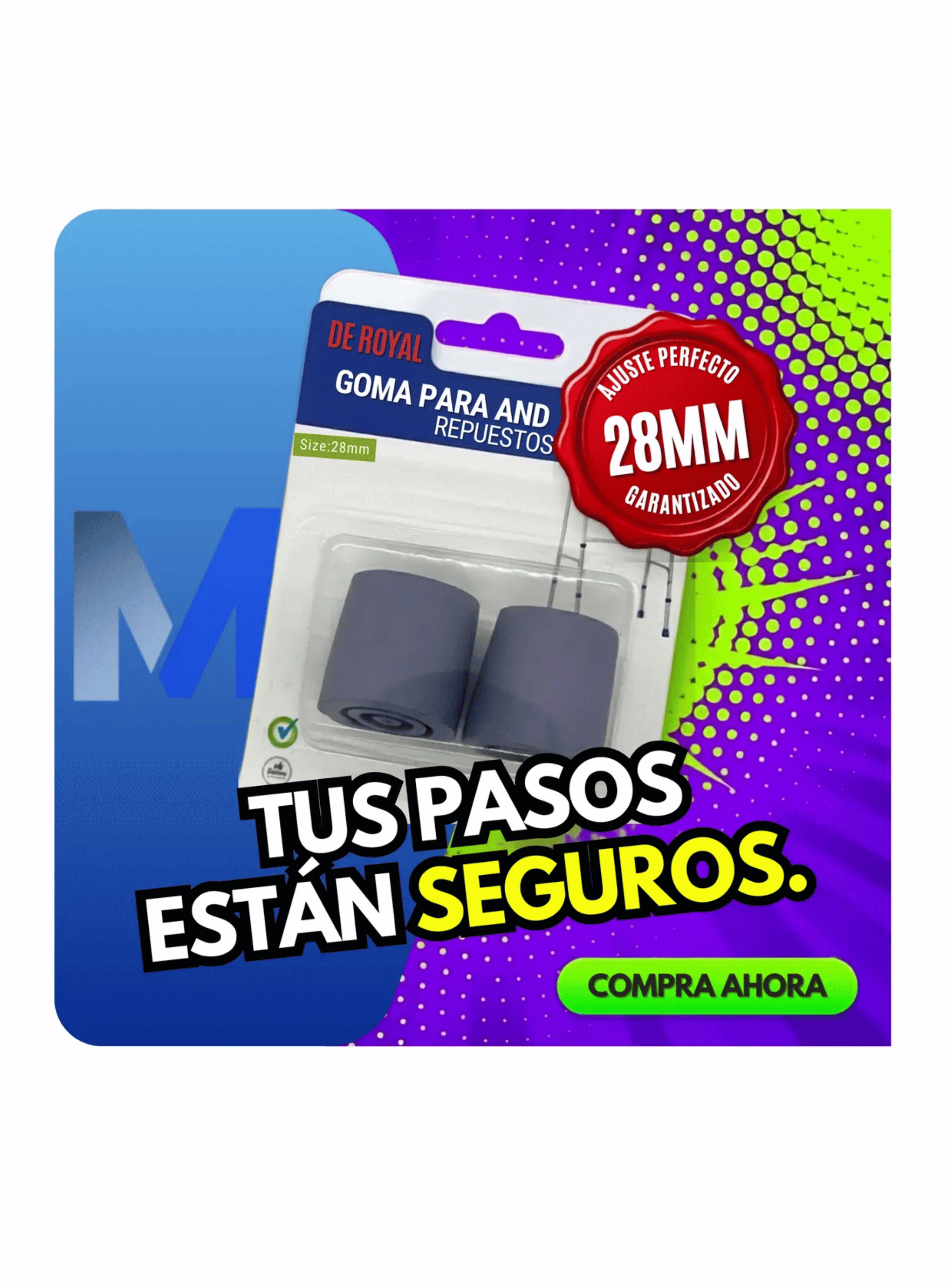 Regaton Goma Repuesto Para Andaderas 28mm Pack 2 Unds-5