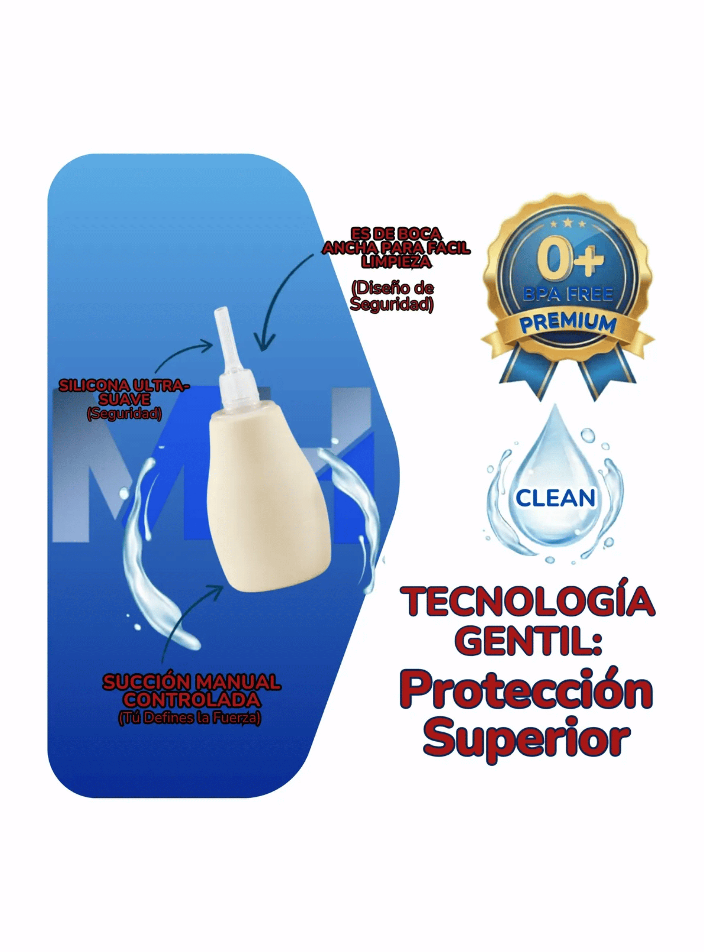 Aspirador Nasal Con Deposito Pigeon Saca Mocos Sin Bpa Beige-2
