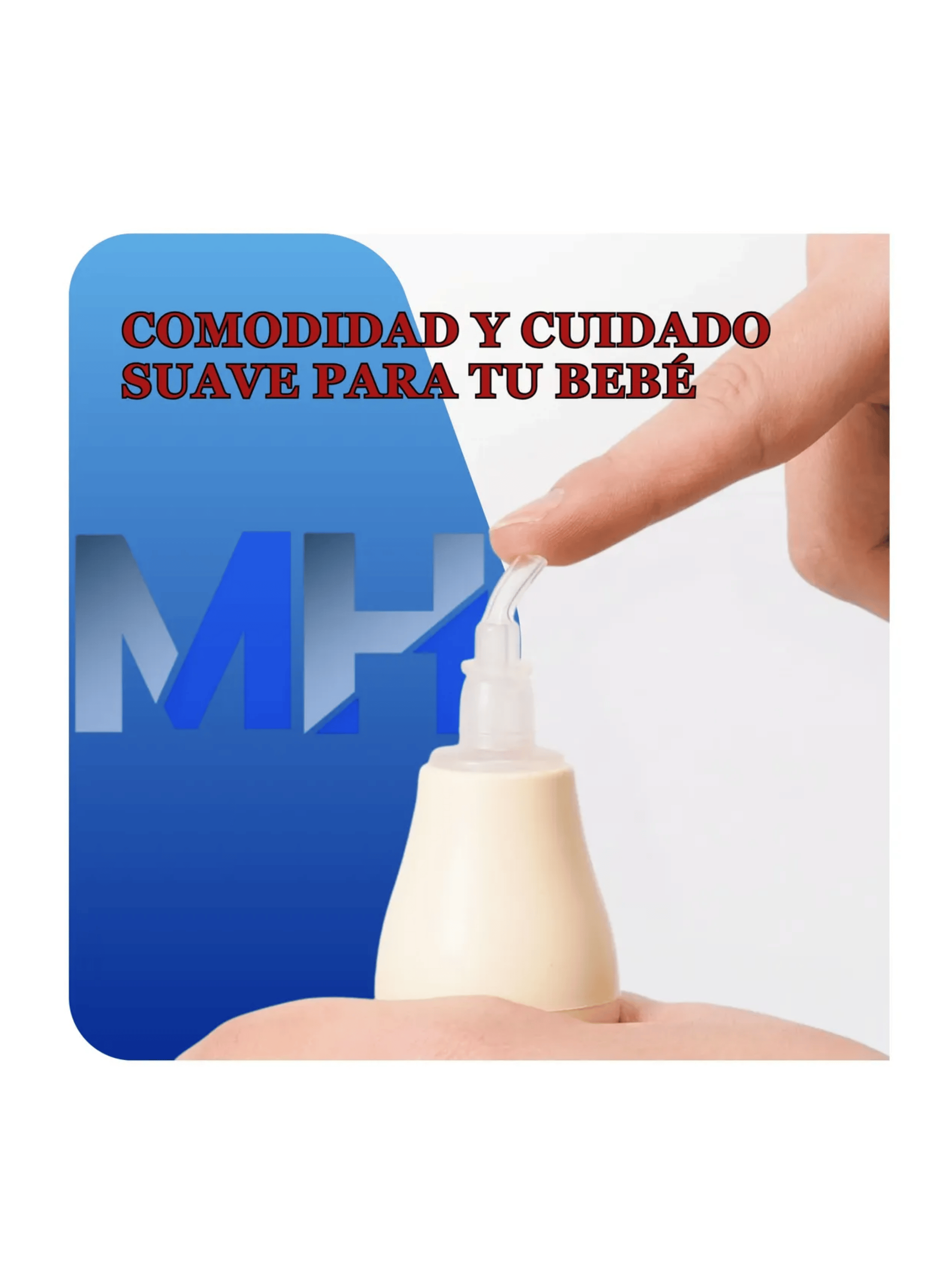 Aspirador Nasal Con Deposito Pigeon Saca Mocos Sin Bpa Beige-4