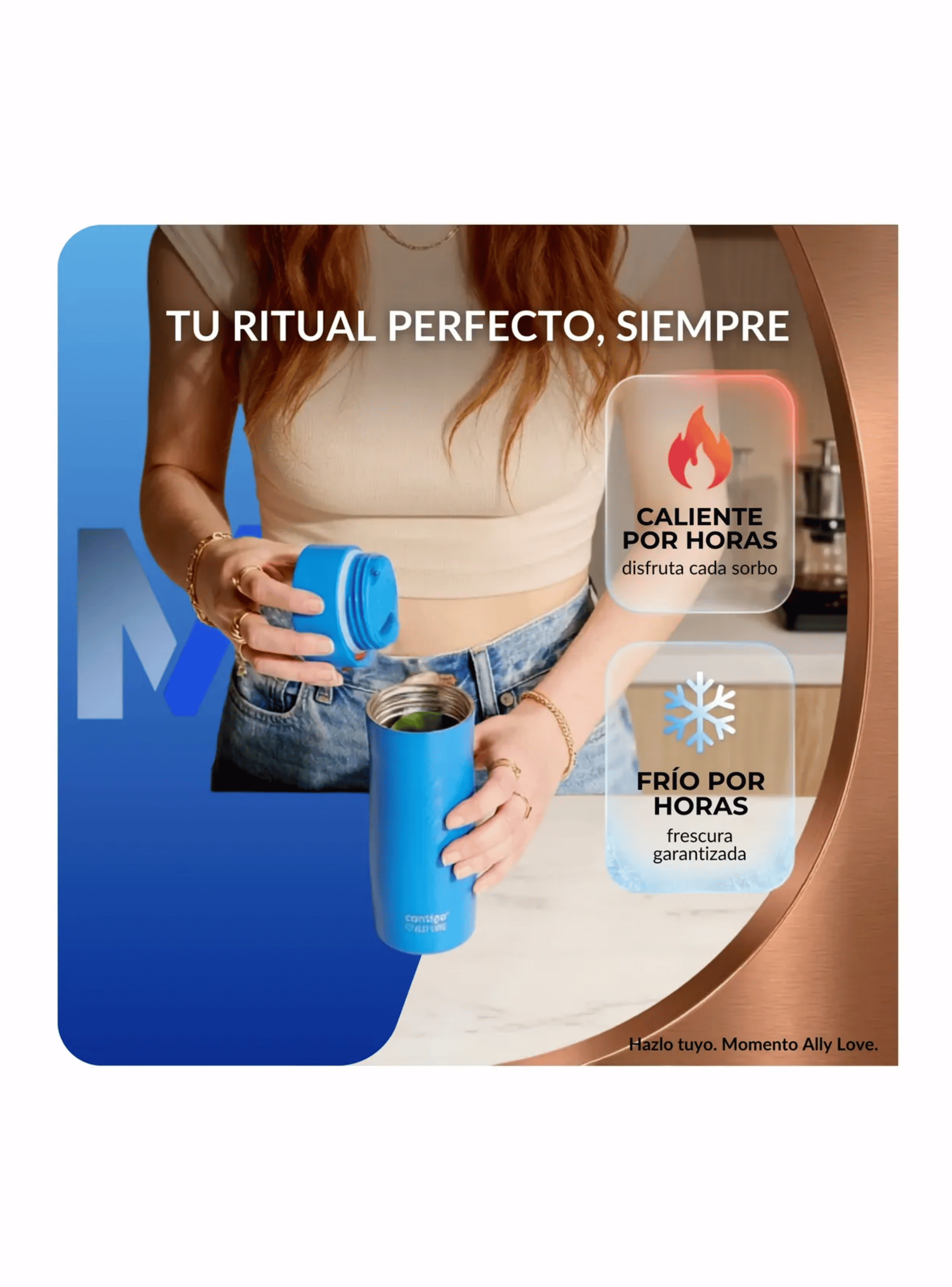 Mug Vaso Termico Contigo West Loop 473ml Autoseal Ally Love-7