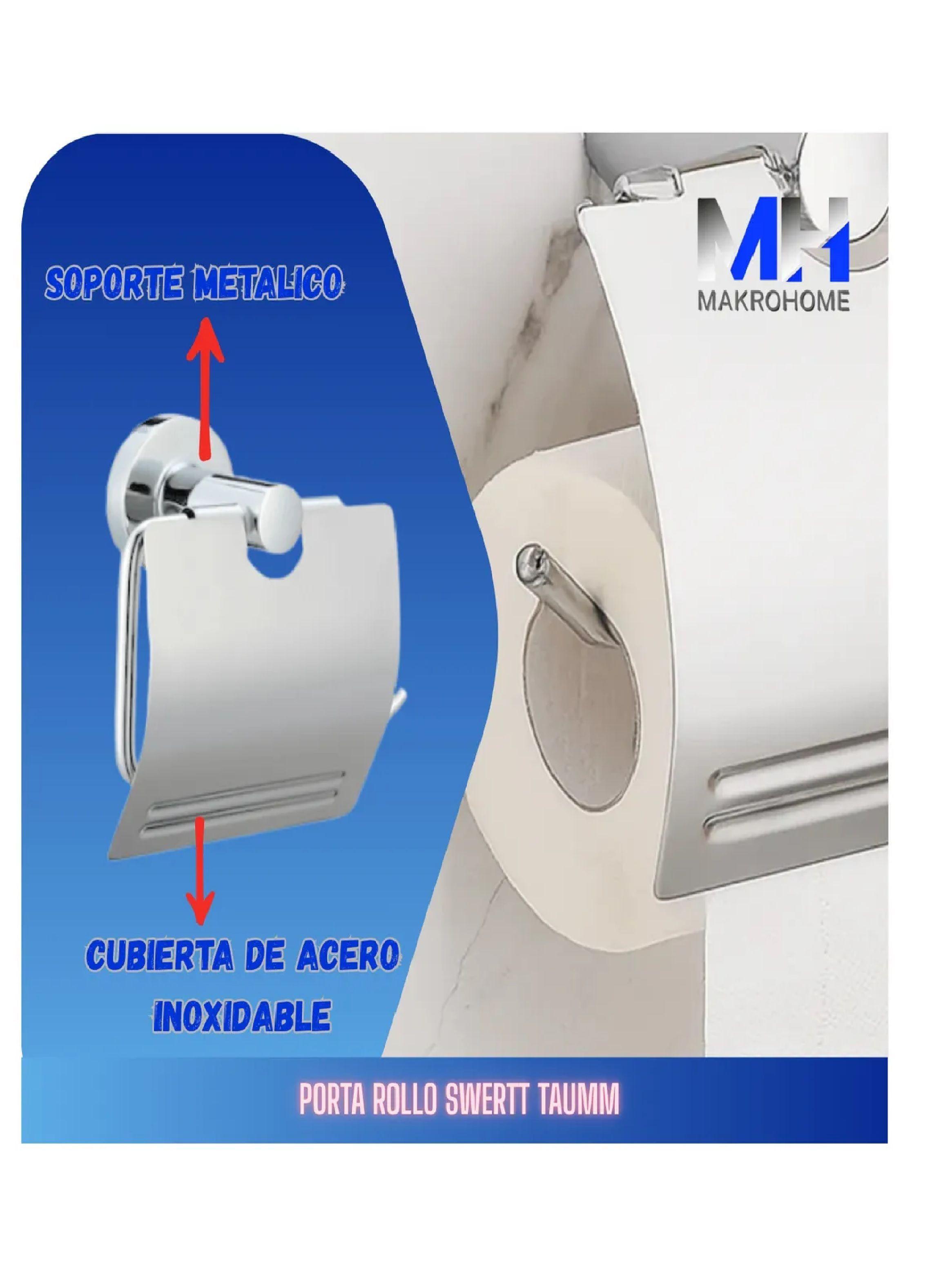 Porta Rollo Swertt Acero Inoxidable Brillante Diseño Moderno-2