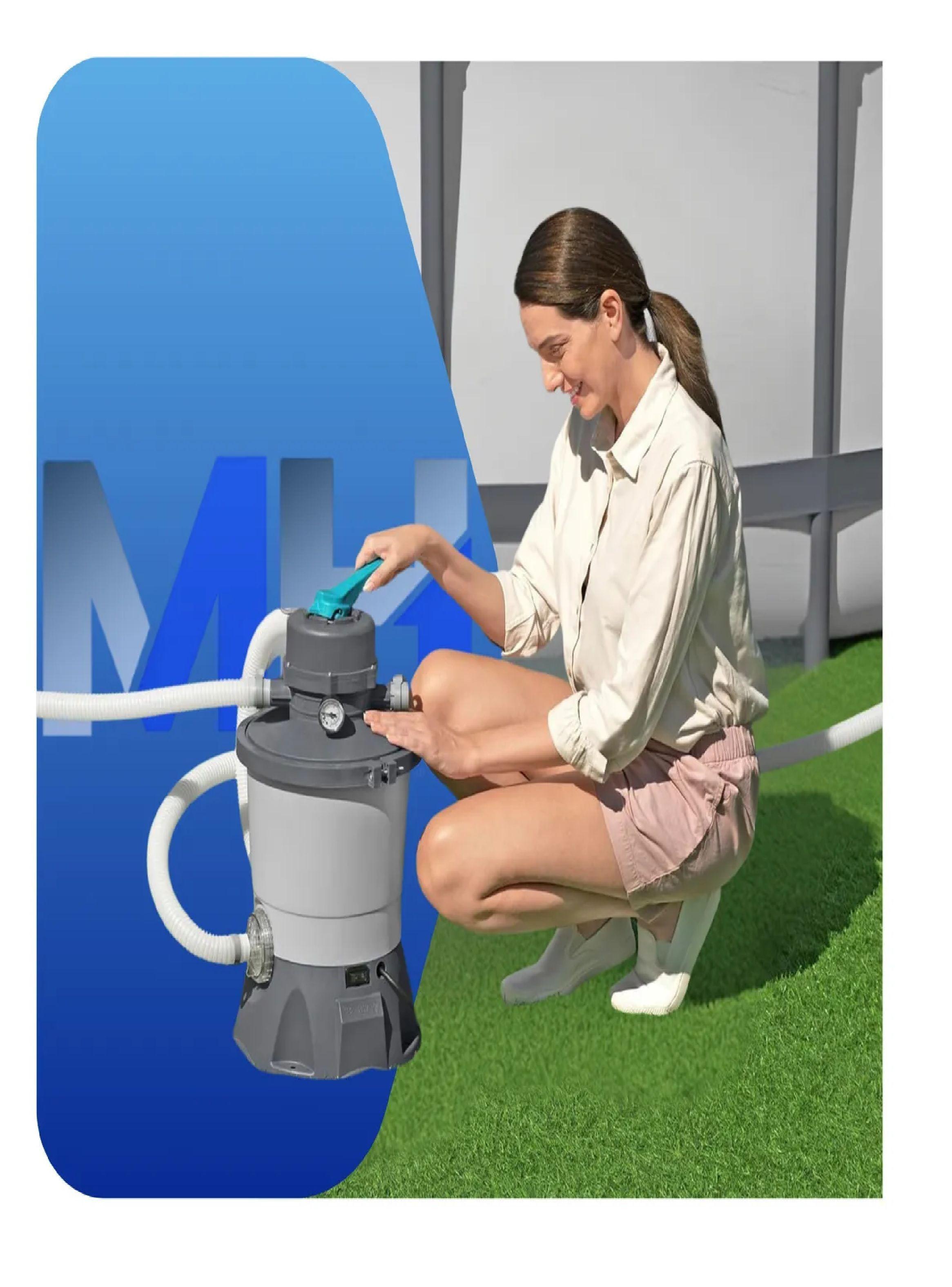 Bomba Filtro De Arena Bestway Piscinas 3596l Agua Limpia-4