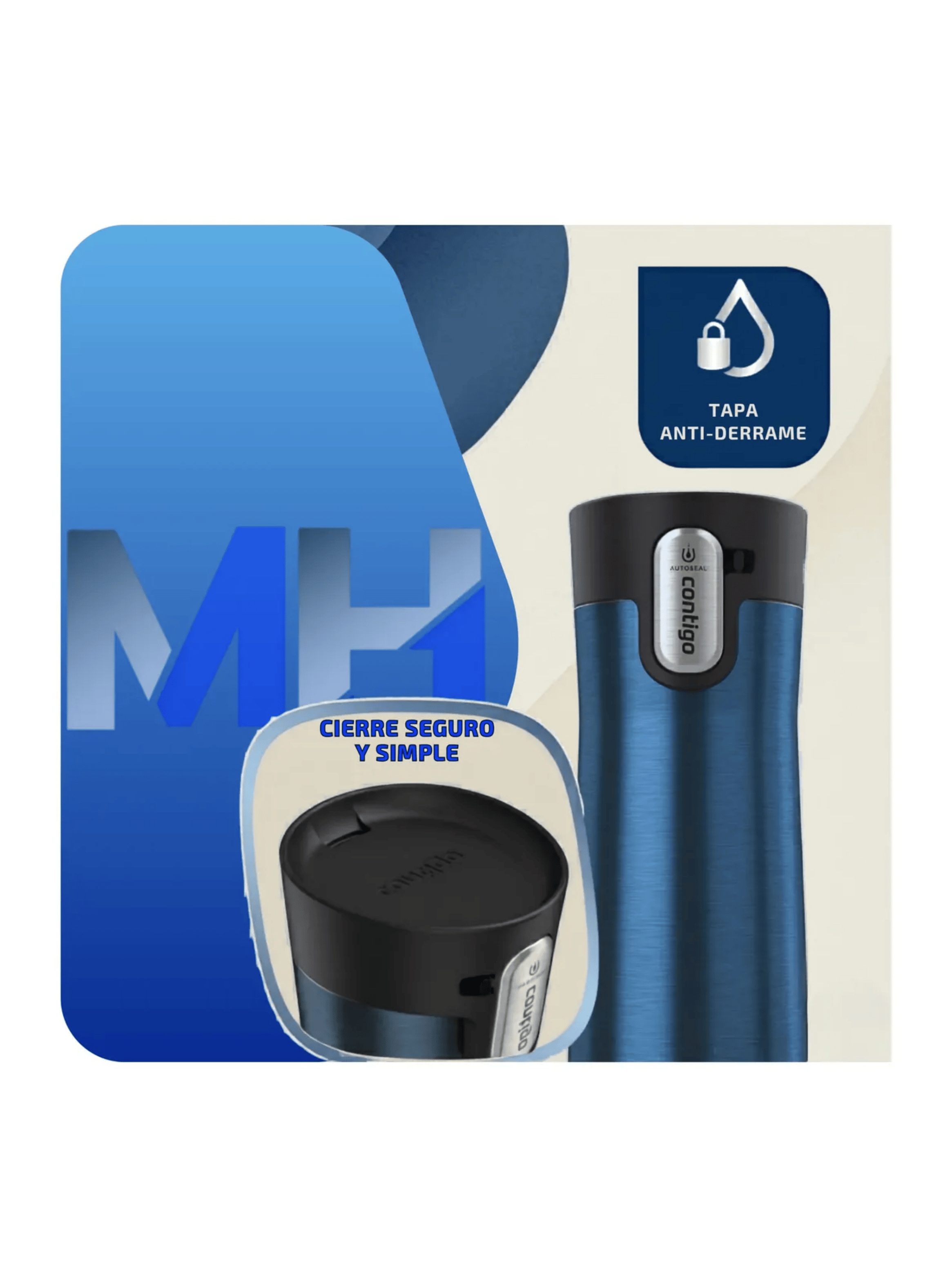 Mug Termico Contigo West Loop 591ml Autoseal Acero Original-2