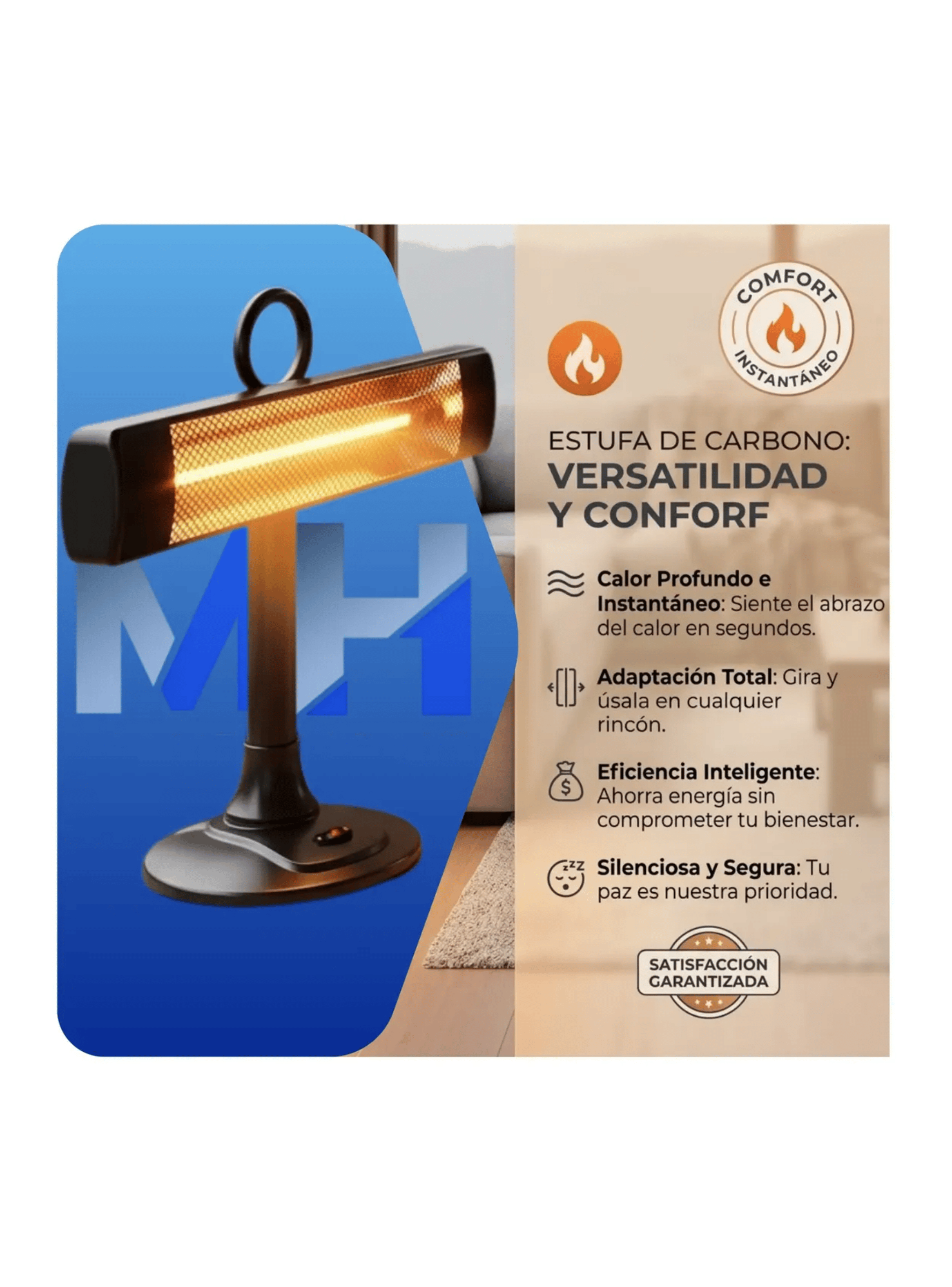Estufa Fibra De Carbono Nex Crcarbvh 900w Vertical Horizonta-1
