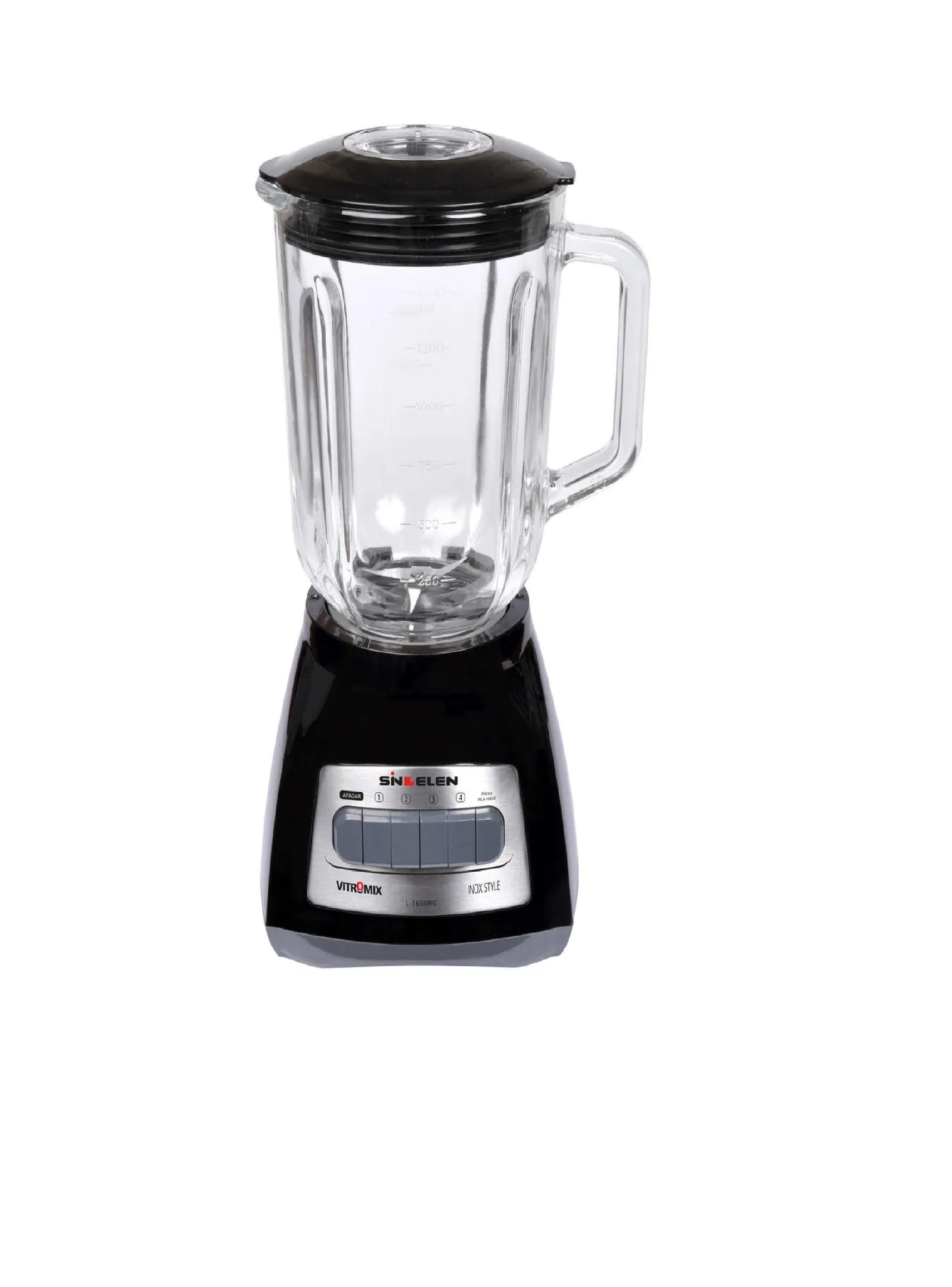 Licuadora Jarra Vidrio Sindelen L-1600ng 1,5lts Color Negro-2