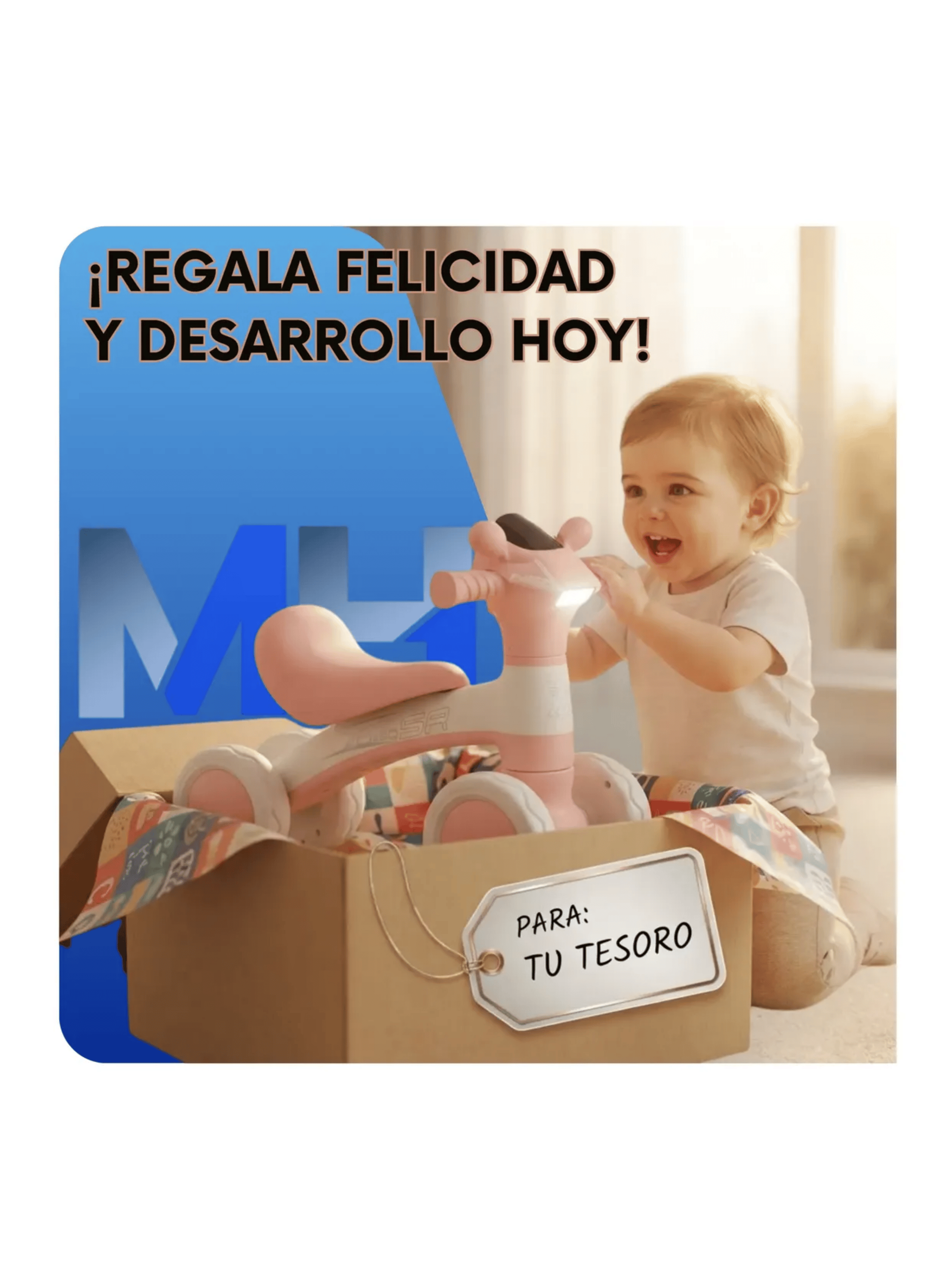 Andador Correpasillos Equilibrio 4 Ruedas Bebes Con Luces-4