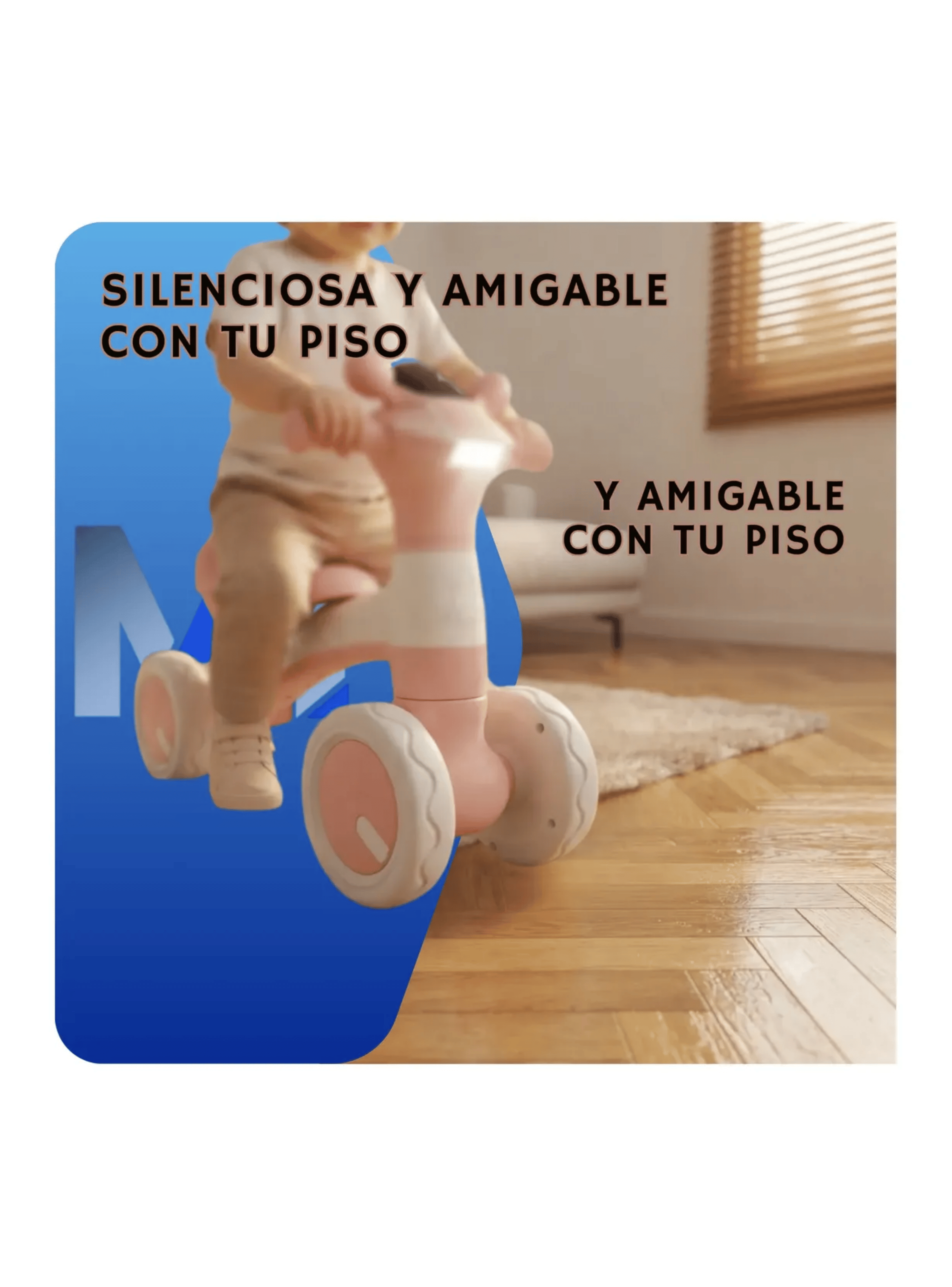 Andador Correpasillos Equilibrio 4 Ruedas Bebes Con Luces-5