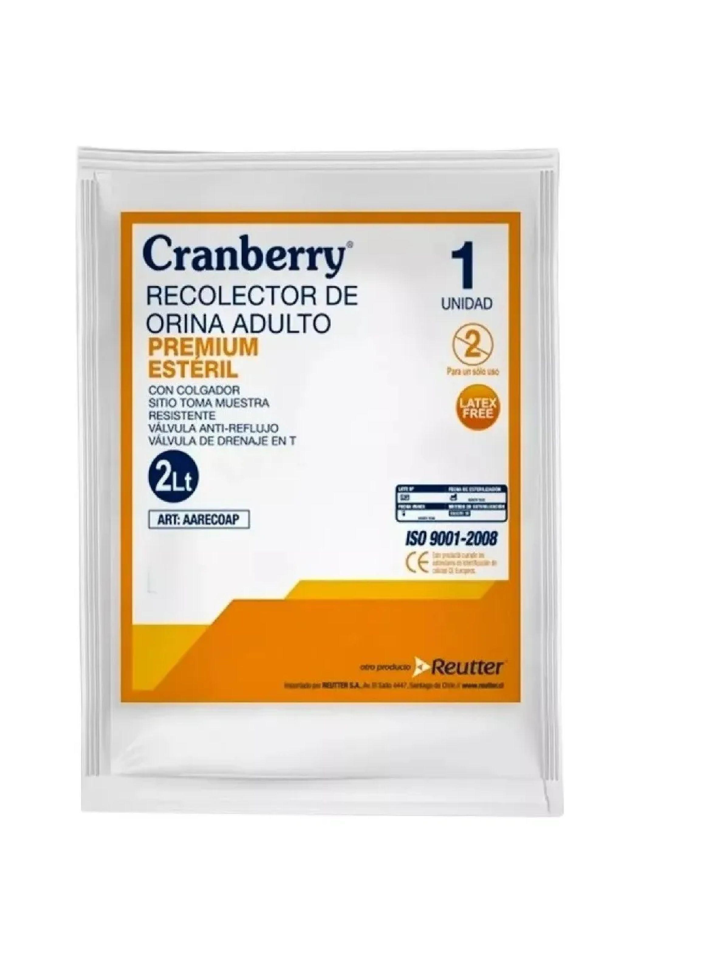 Bolsa Recolector Orina Adulto Cranberry 2 Litros (unidad)-3