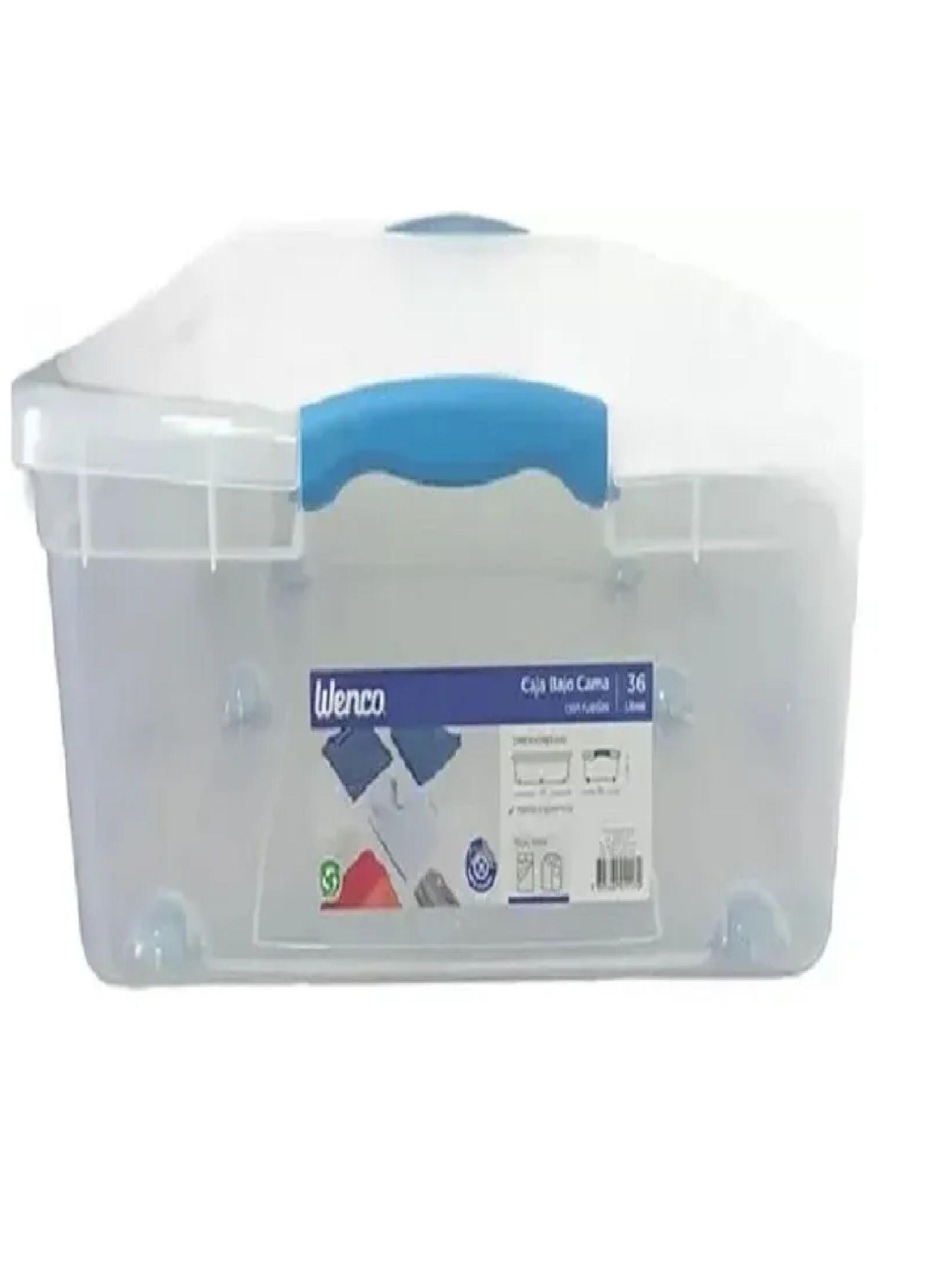 Caja Organizadora Bajo Cama 36 L Con Ruedas Wenco 3 Unidades-5
