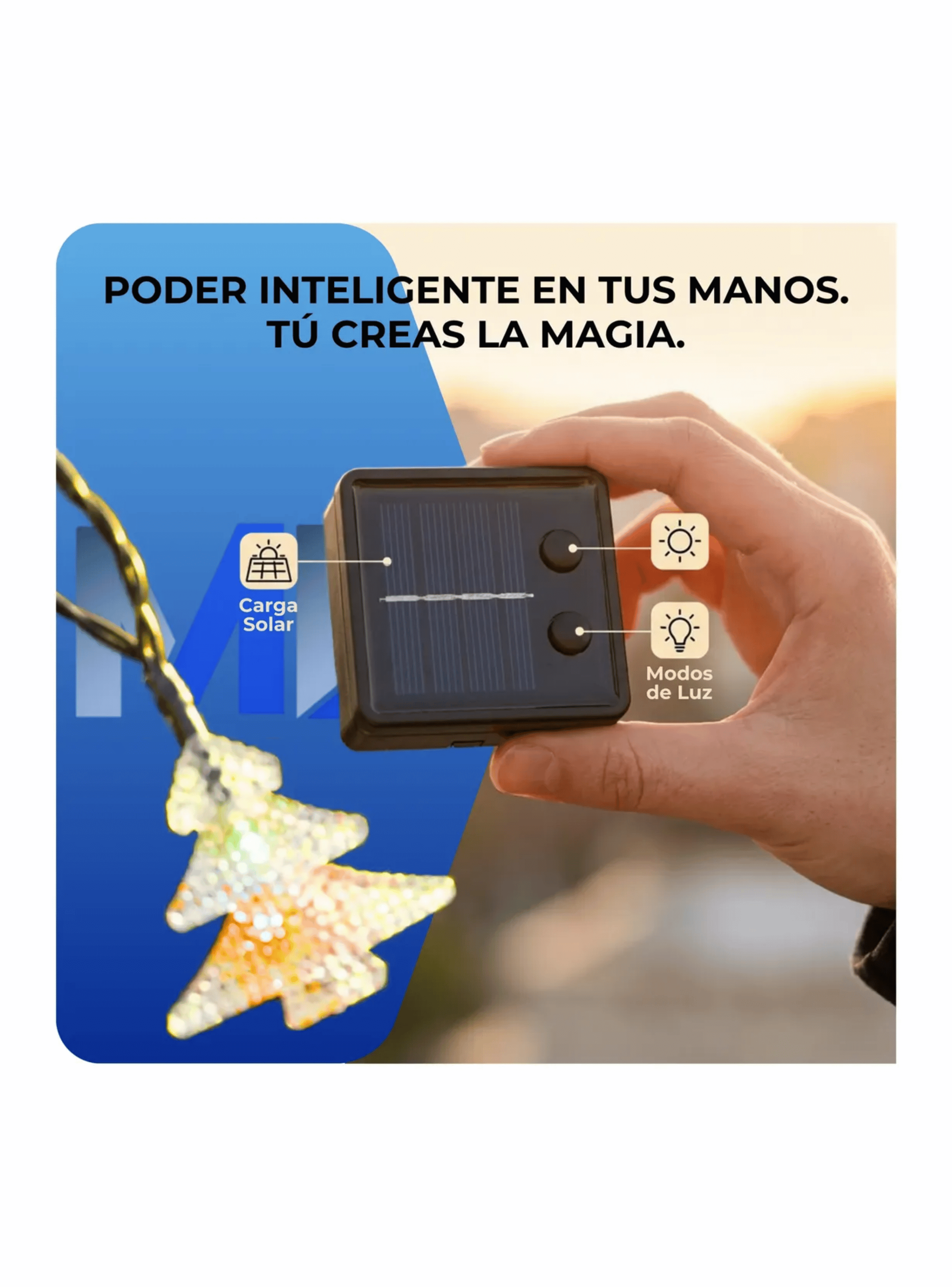 Luces De Navidad Led Arbol De Navidad 5m 20 Led Pack X10-7