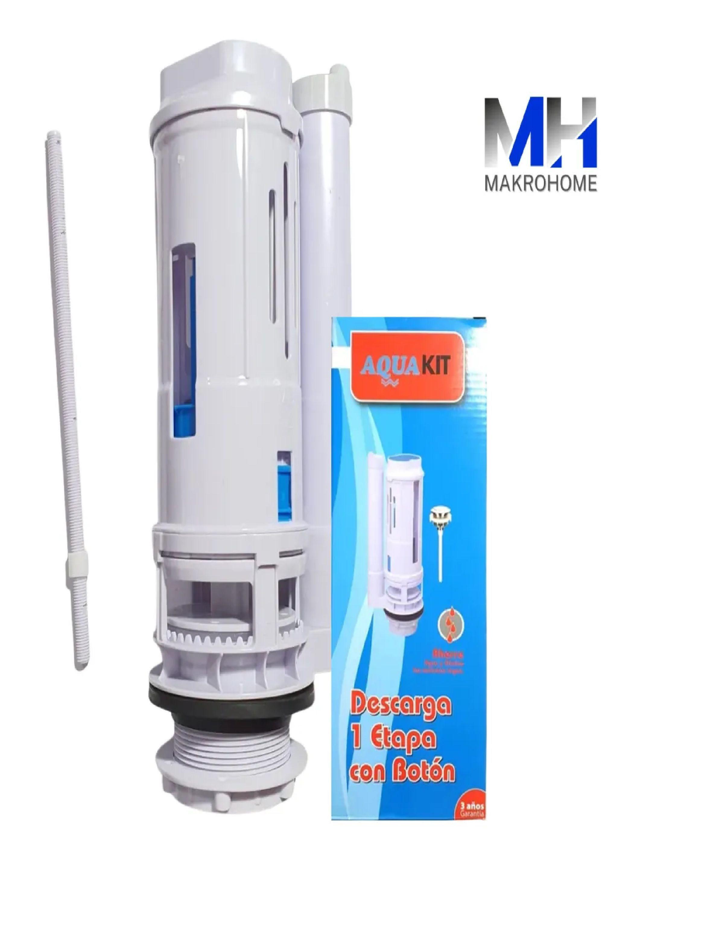 Kit Valvula Descarga Estanque Wc 1 Etapa Con Boton Universal-3
