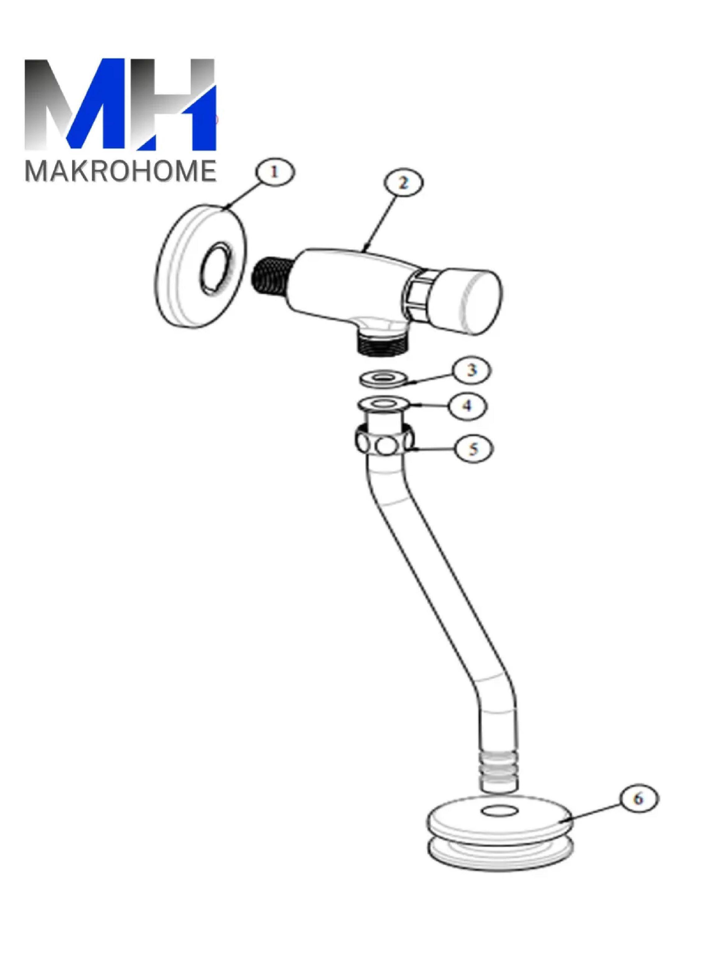 Llave Temporizada Urinario Aquakit Standard Ahorro De Agua-3
