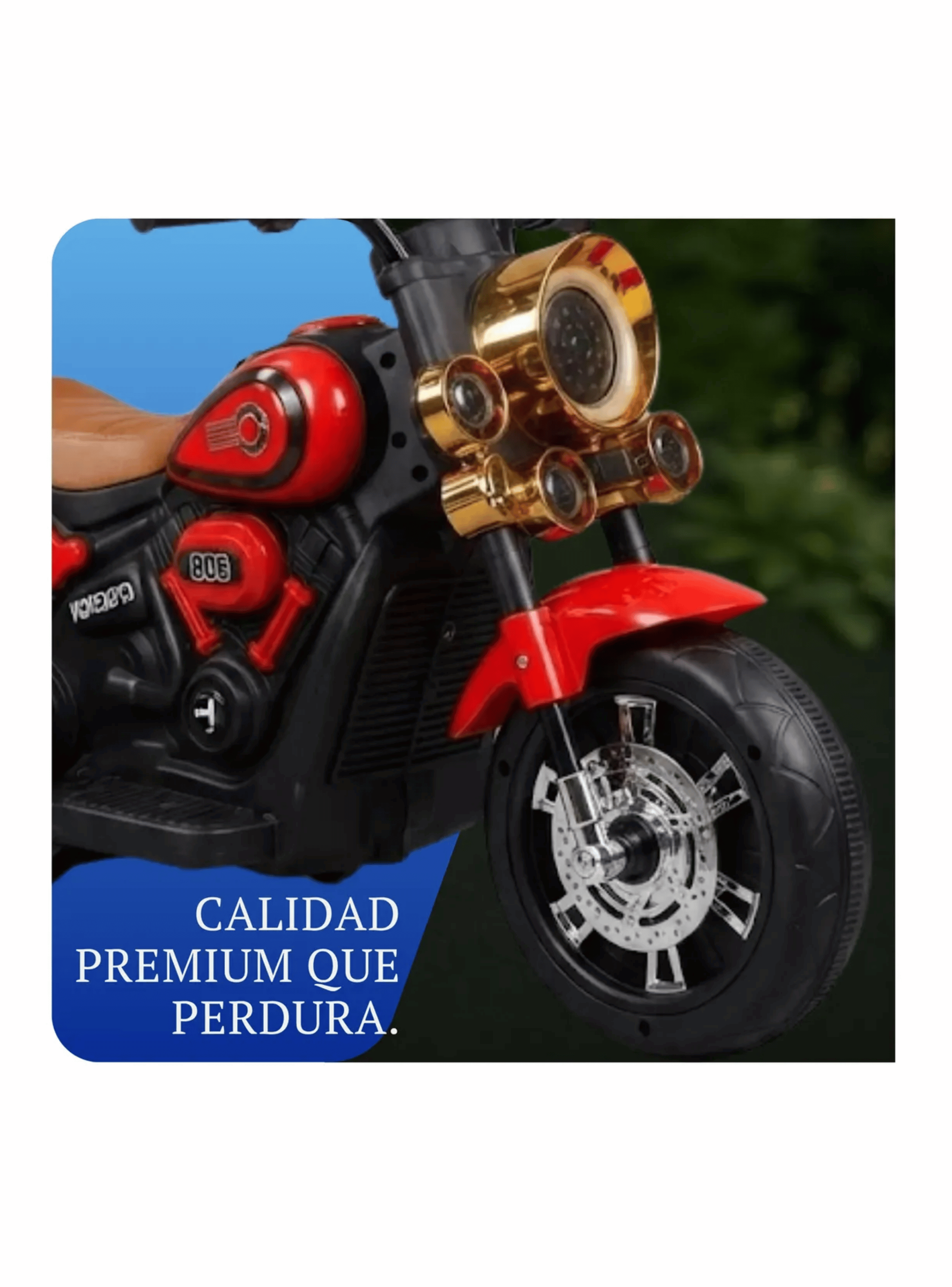 Moto Electrica Infantil 3 Ruedas Estilo Chopper Bateria-2