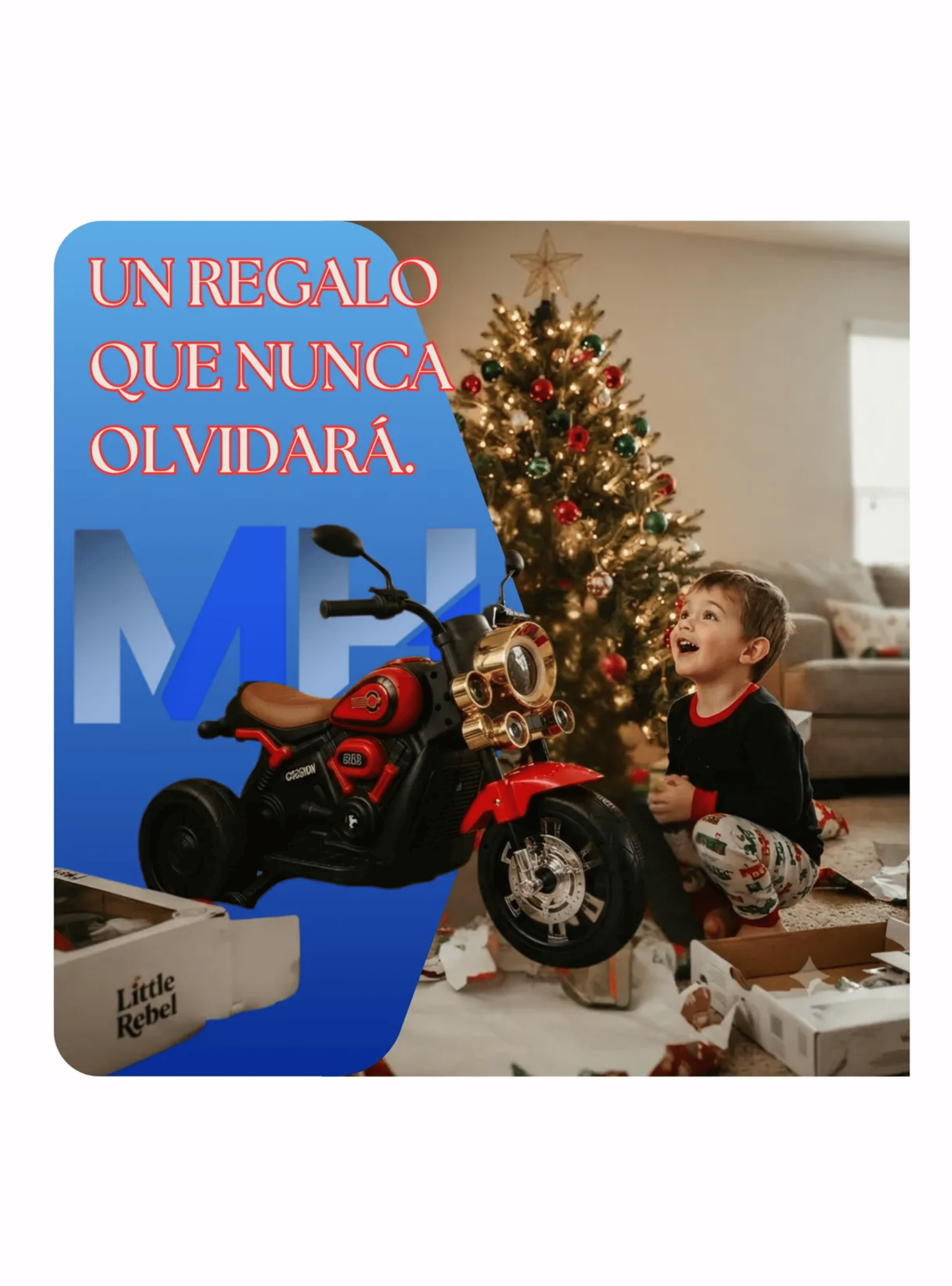 Moto Electrica Infantil 3 Ruedas Estilo Chopper Bateria-5