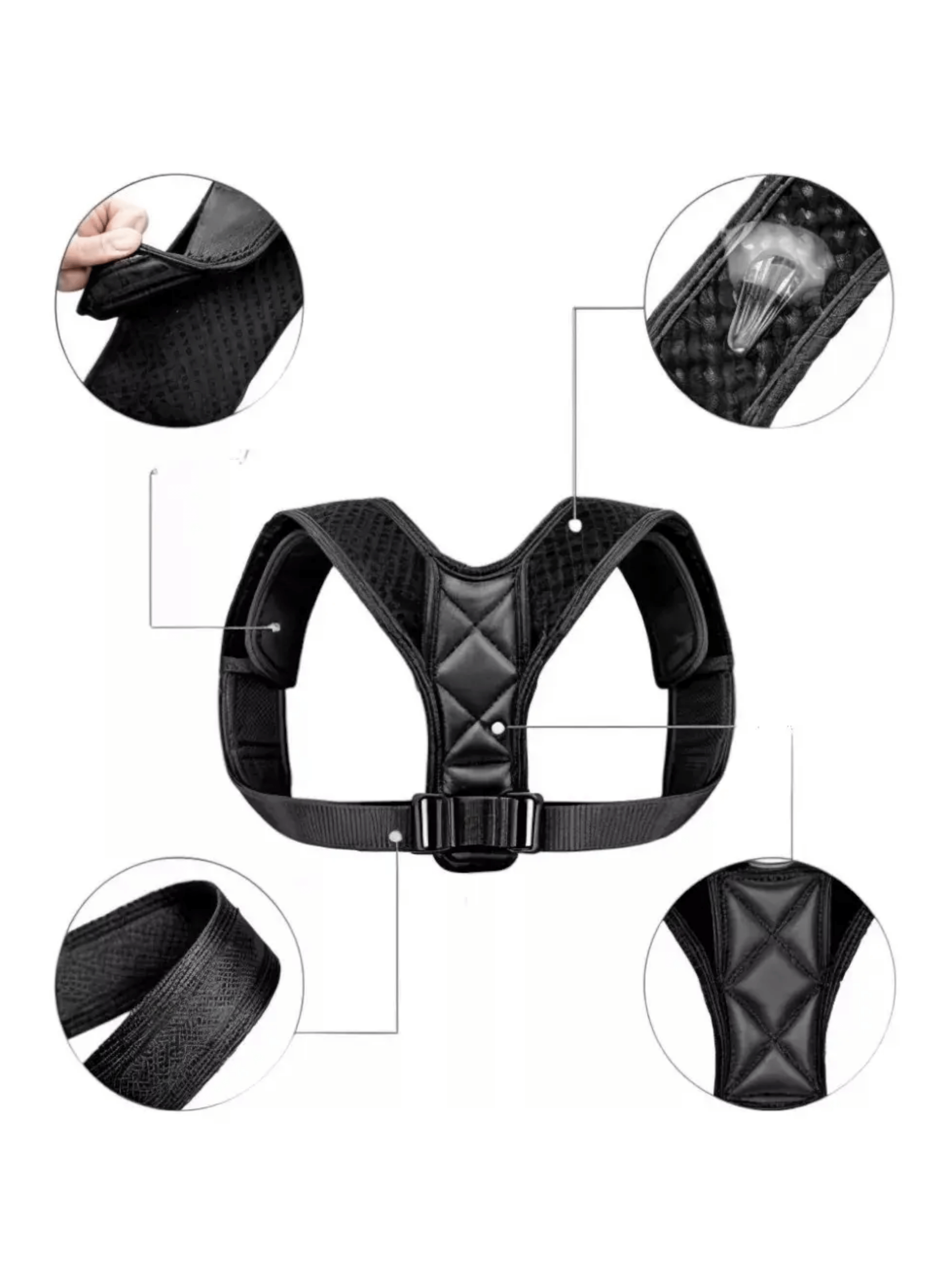 Corrector De Postura Espalda Mujer Hombre Ajustable-3