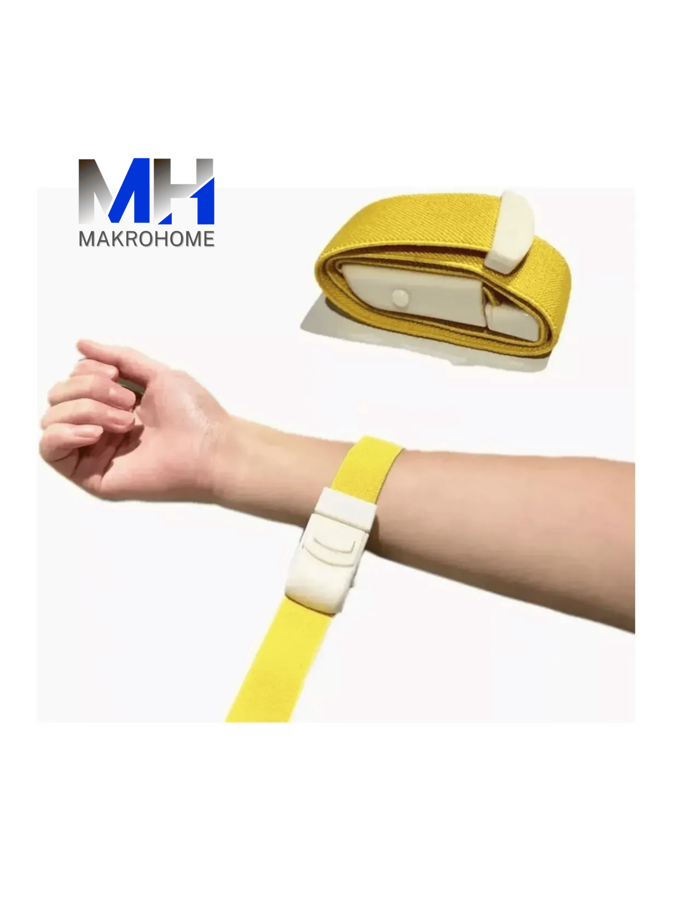 Torniquete Ligadura Elastico Con Hebilla Muestras Amarillo-1
