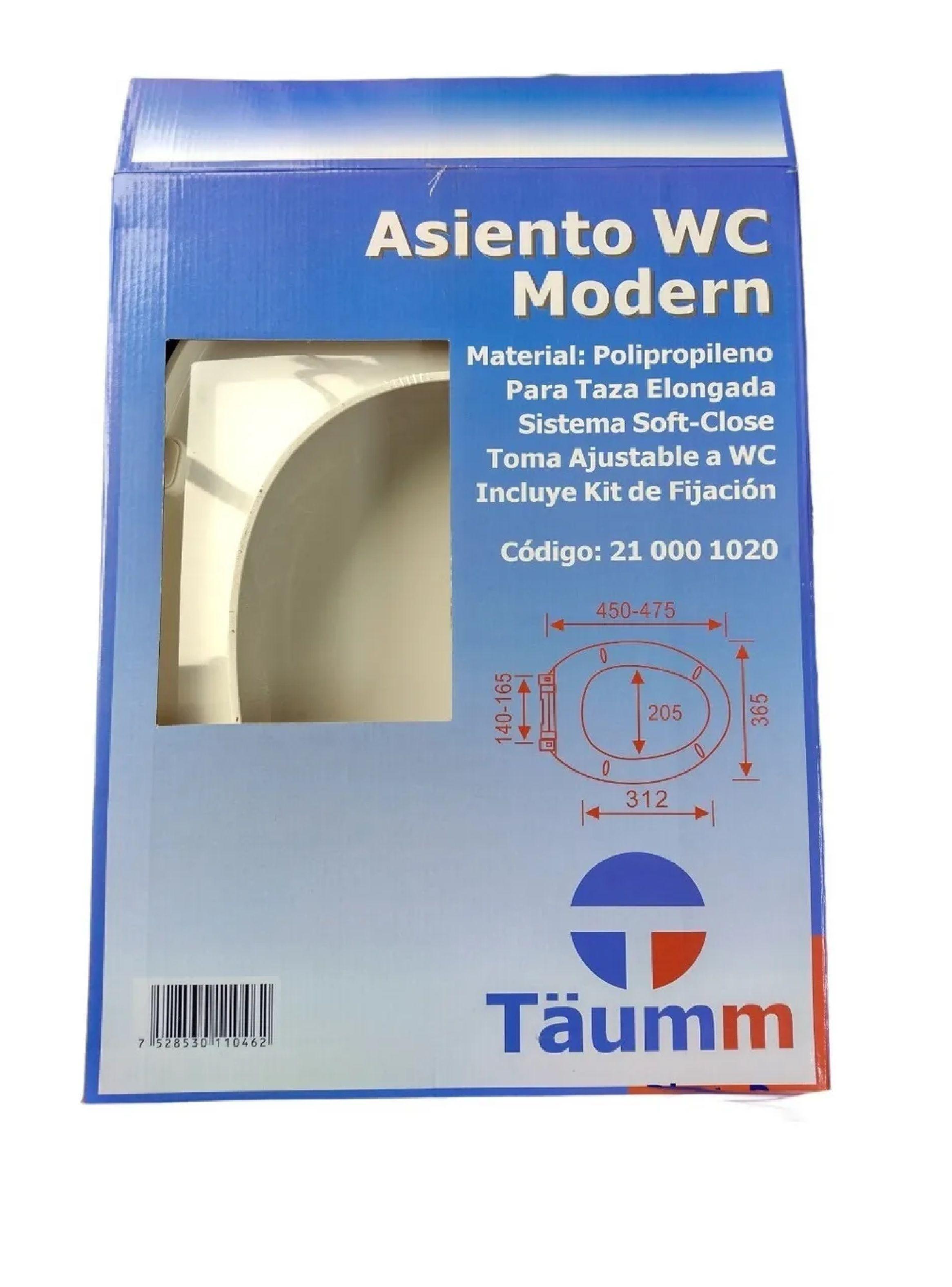 Asiento Wc Sanitario Moderno Cierre Lento Elongada Taumm-6