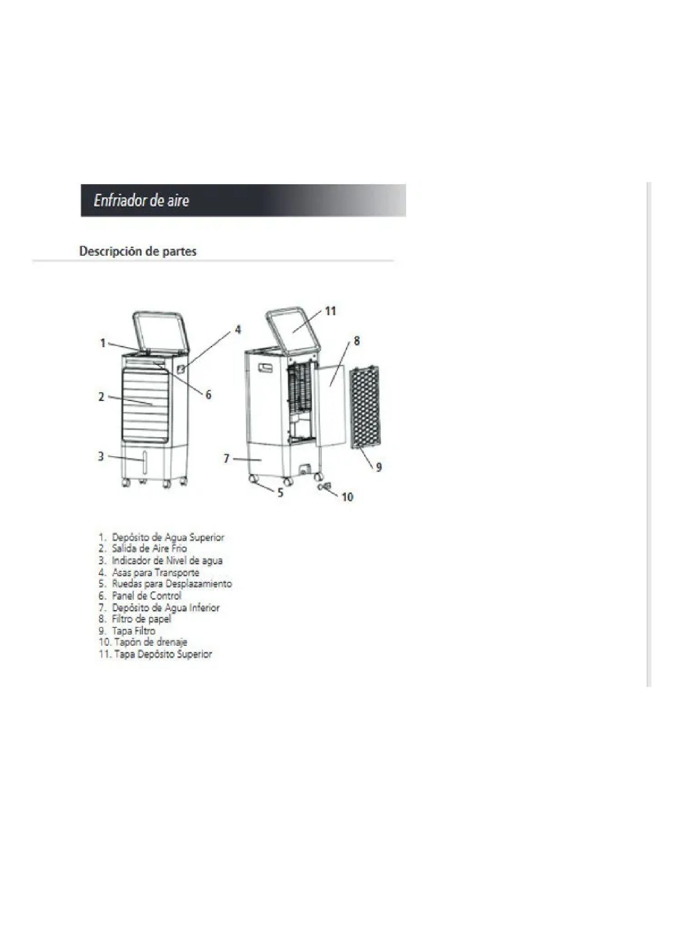 Enfriador De Aire Sindelen Compacto 6 Litros Eea-350-2