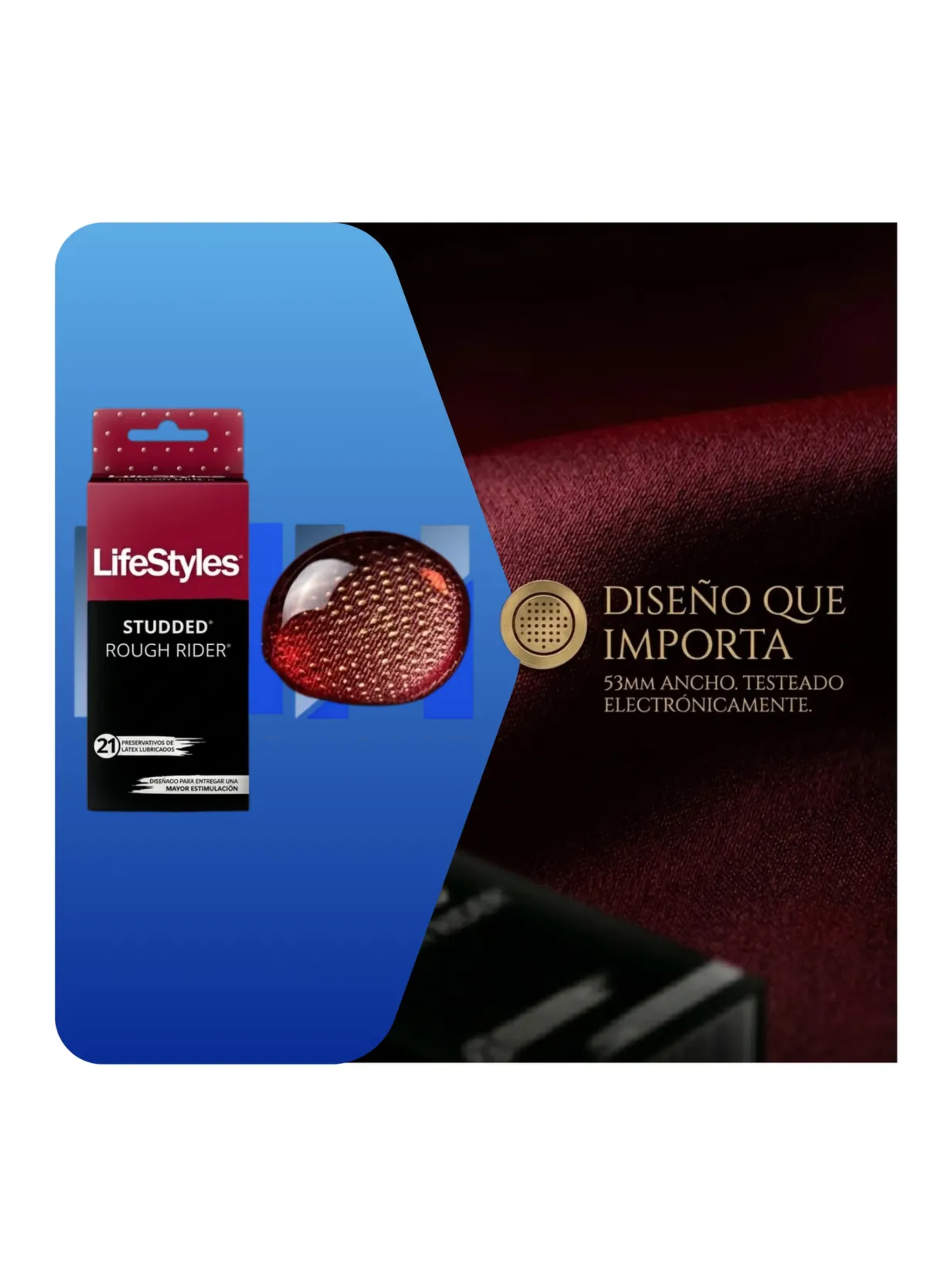 Pack 6 Cajas Preservativo Lifestyles Rough Rider X 21 126un-2