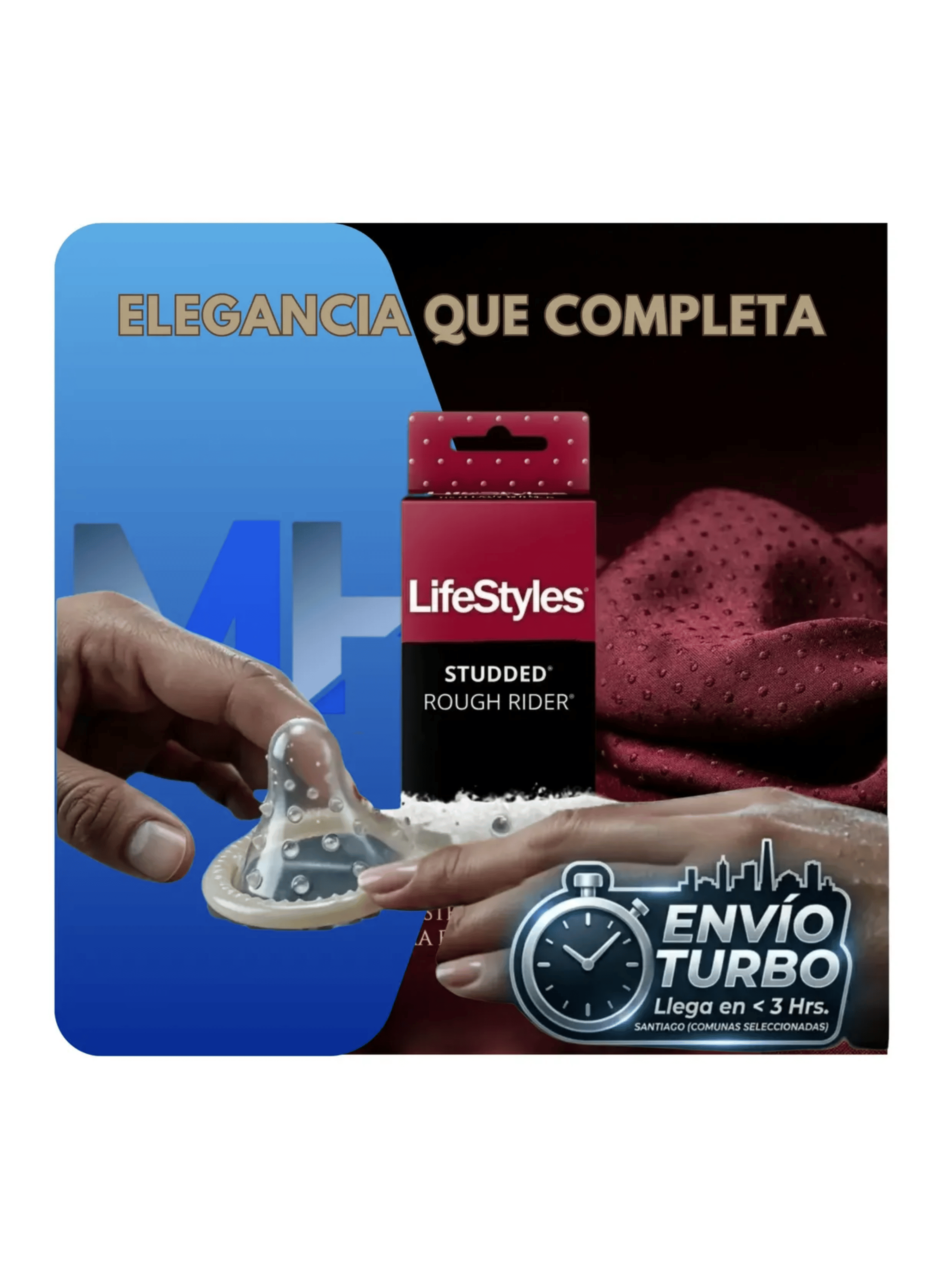 Pack 6 Cajas Preservativo Lifestyles Rough Rider X 21 126un-5