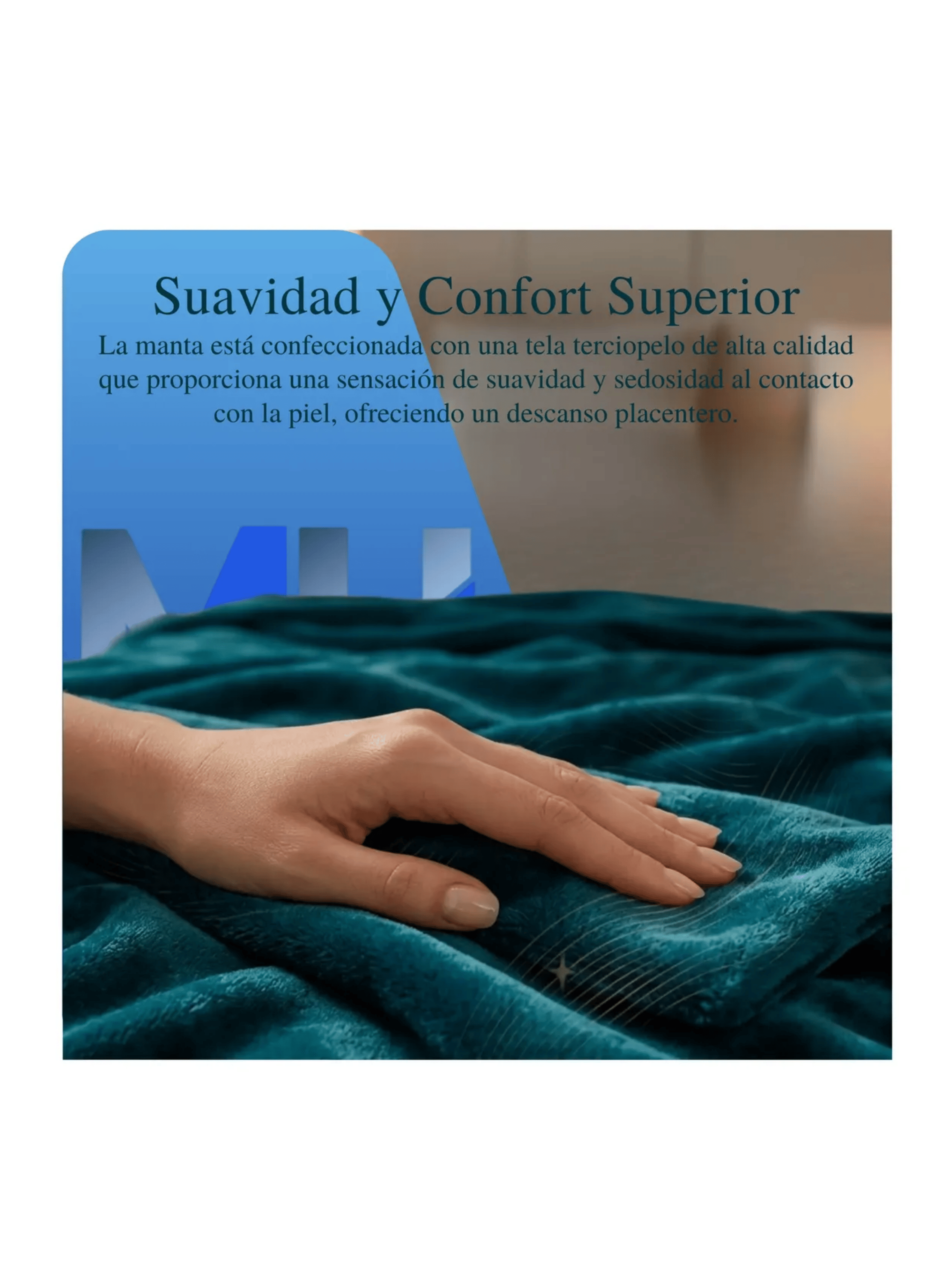 Manta Electrica Scaldasonno Blue Adapto 160x120 Cm Azul-1