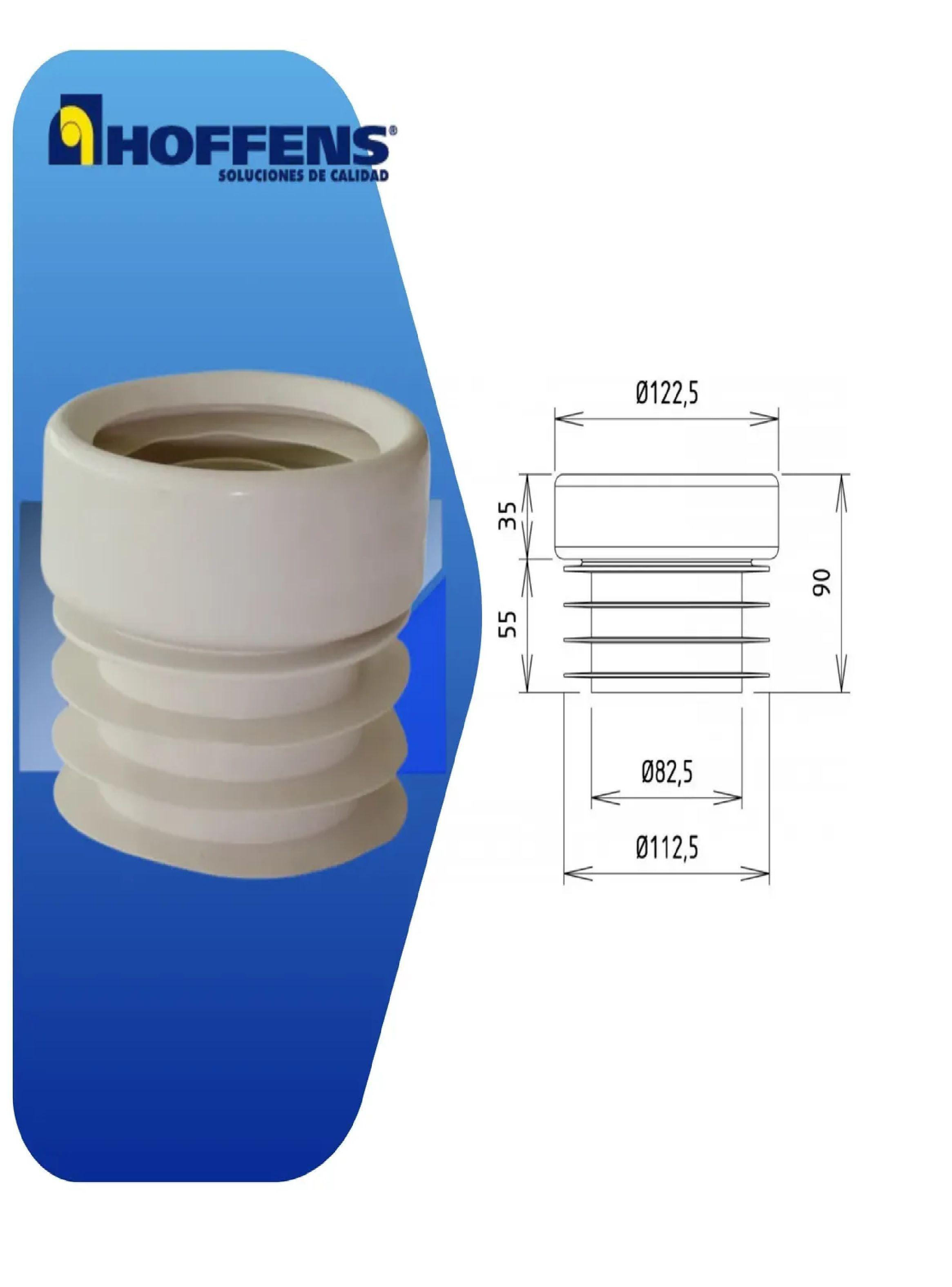 Manguito Flexible Wc 110mm Concentrico Descarga Vertical-2