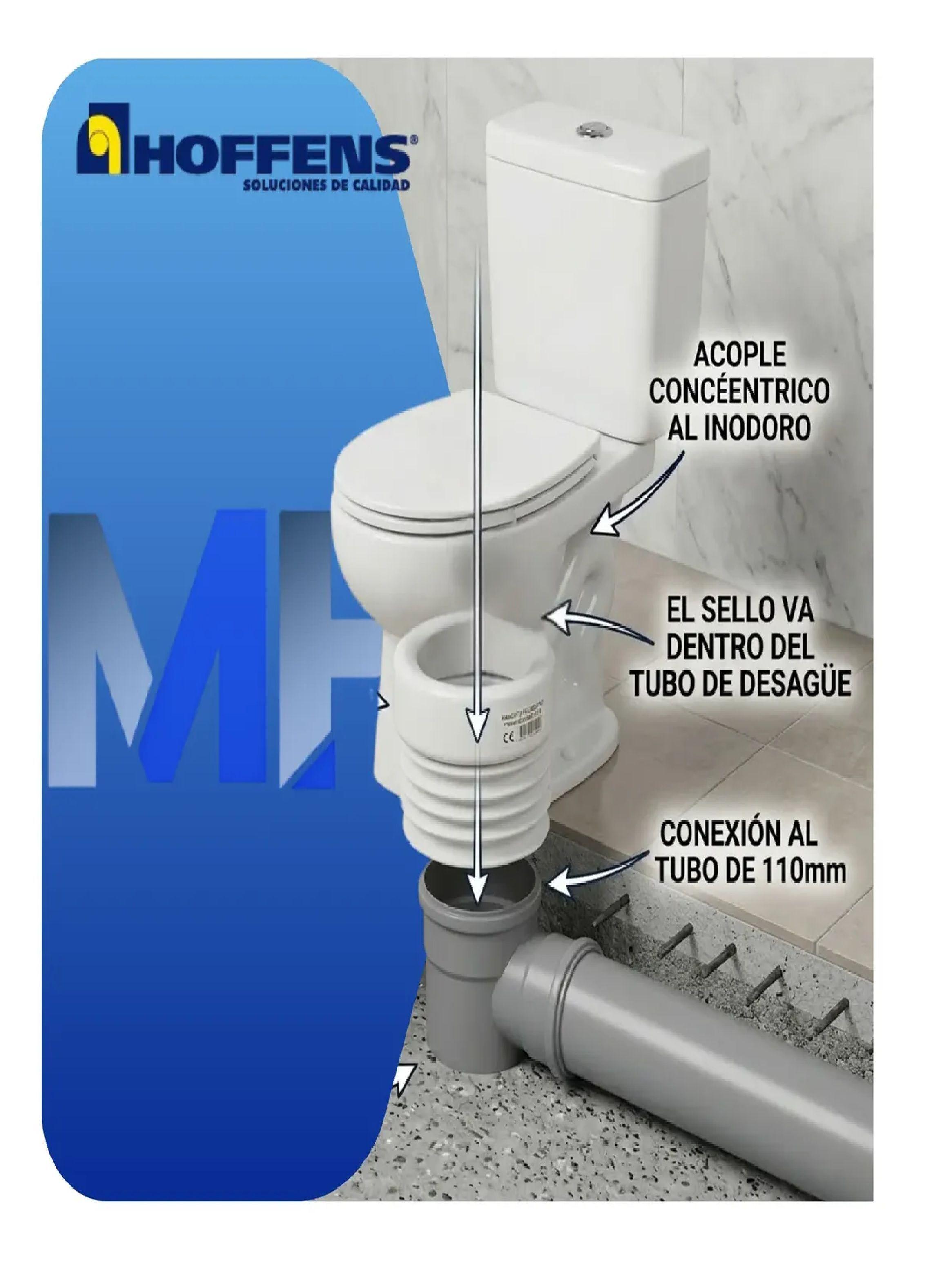 Manguito Flexible Wc 110mm Concentrico Descarga Vertical-3