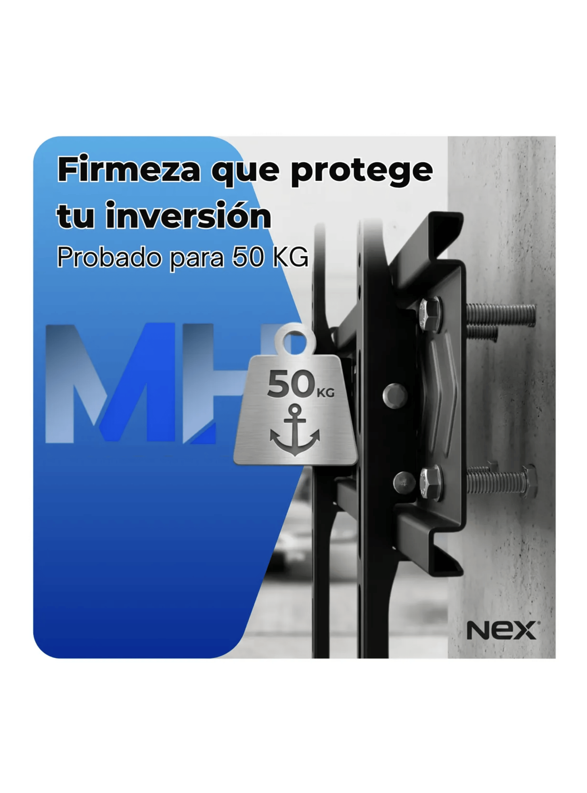 Soporte Tv 32 A 80 Pulgadas Nex Sop20197 n Inclinable 50kg-4