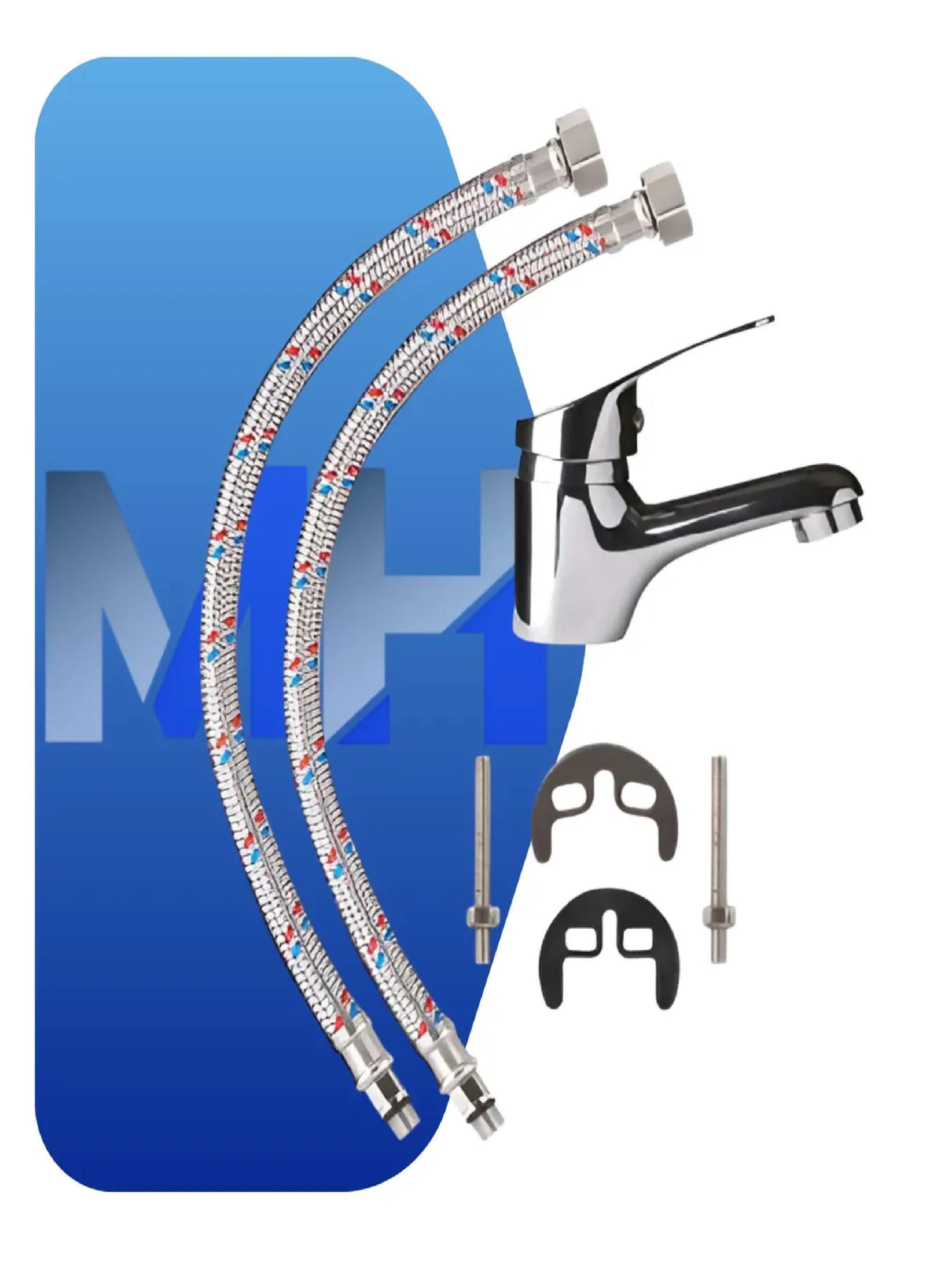 Monomando Lavatorio Baño Hoffens Estandar Laton 2 Años Gtía-4