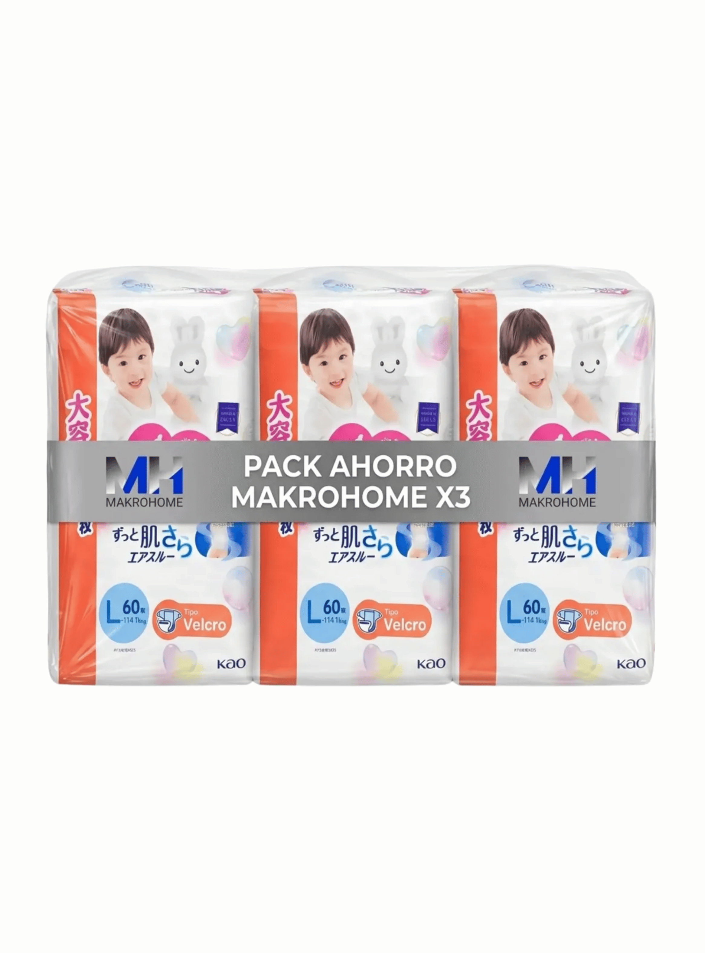 Pack 3 Pa ales Merries Talla L 180 Unidades Premium Japon s-0