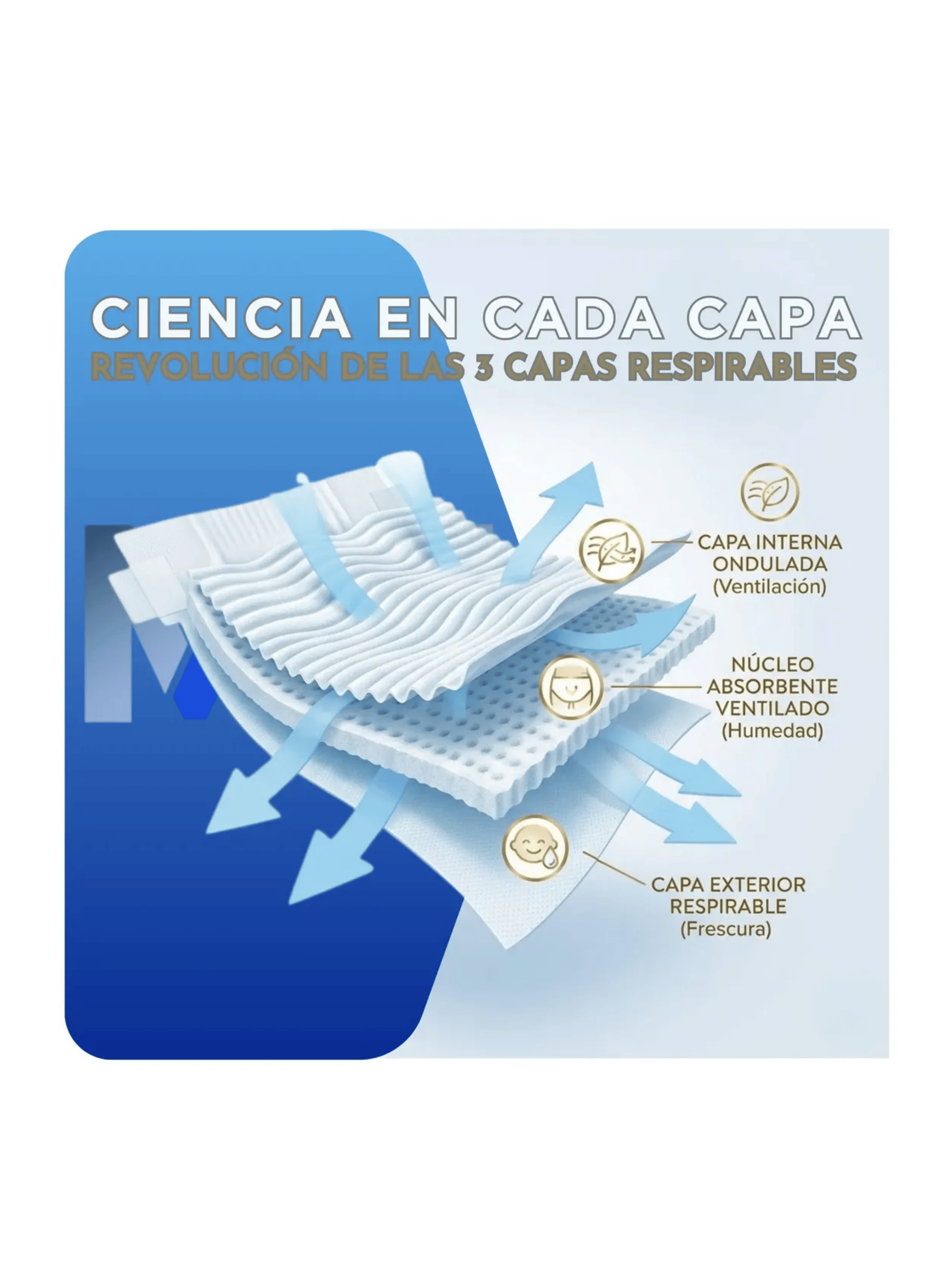 Pack 3 Pa ales Merries Talla L 180 Unidades Premium Japon s-4