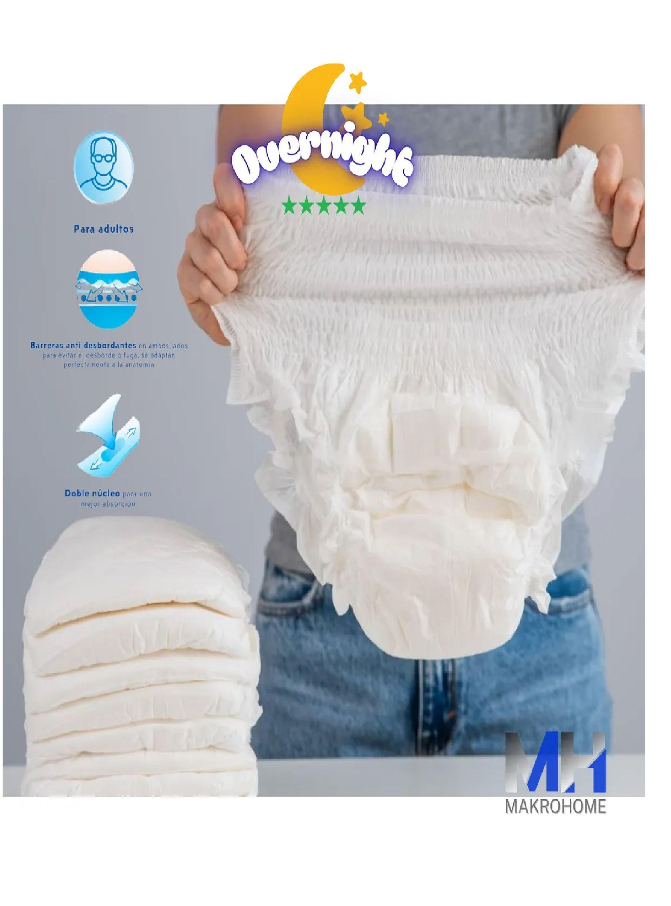 Pañal Adulto Tipo Pants Nocturno Overnight Máxima Absorcion-2