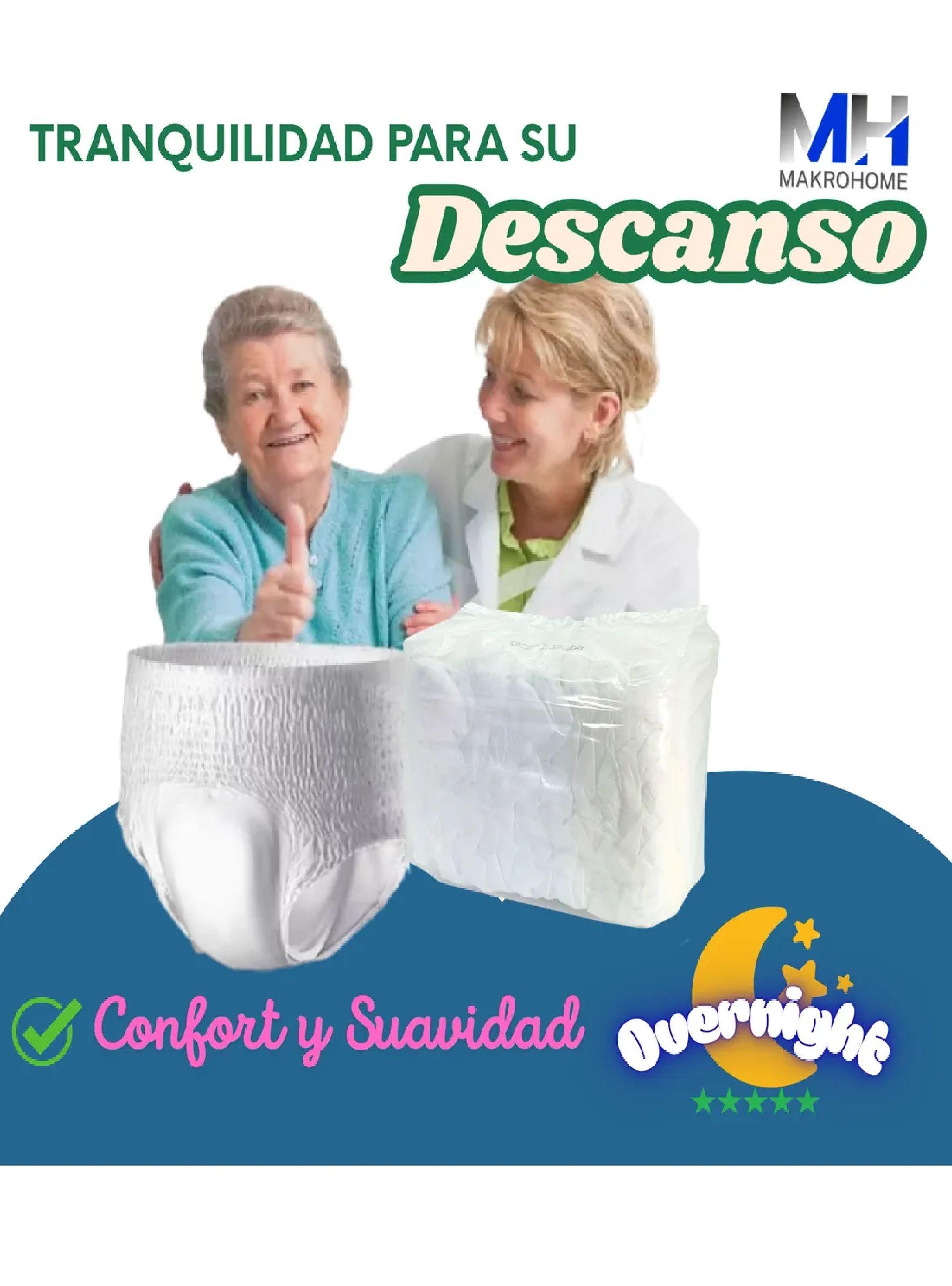Pañal Adulto Tipo Pants Nocturno Overnight Máxima Absorcion-4