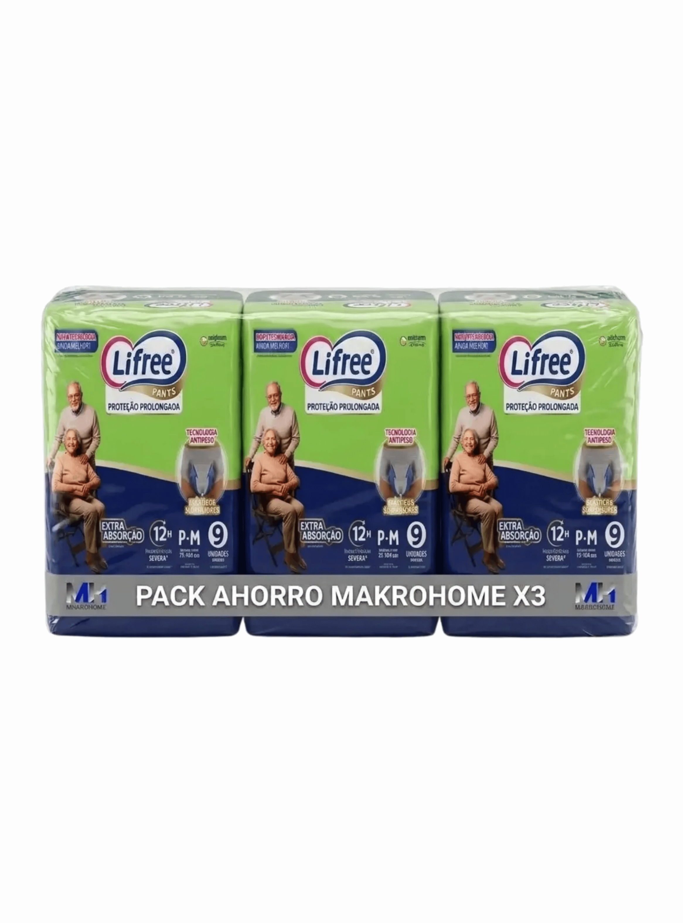 Panal Adulto Lifree Pants P m 27 Unidades 12 Horas Pack X3-0
