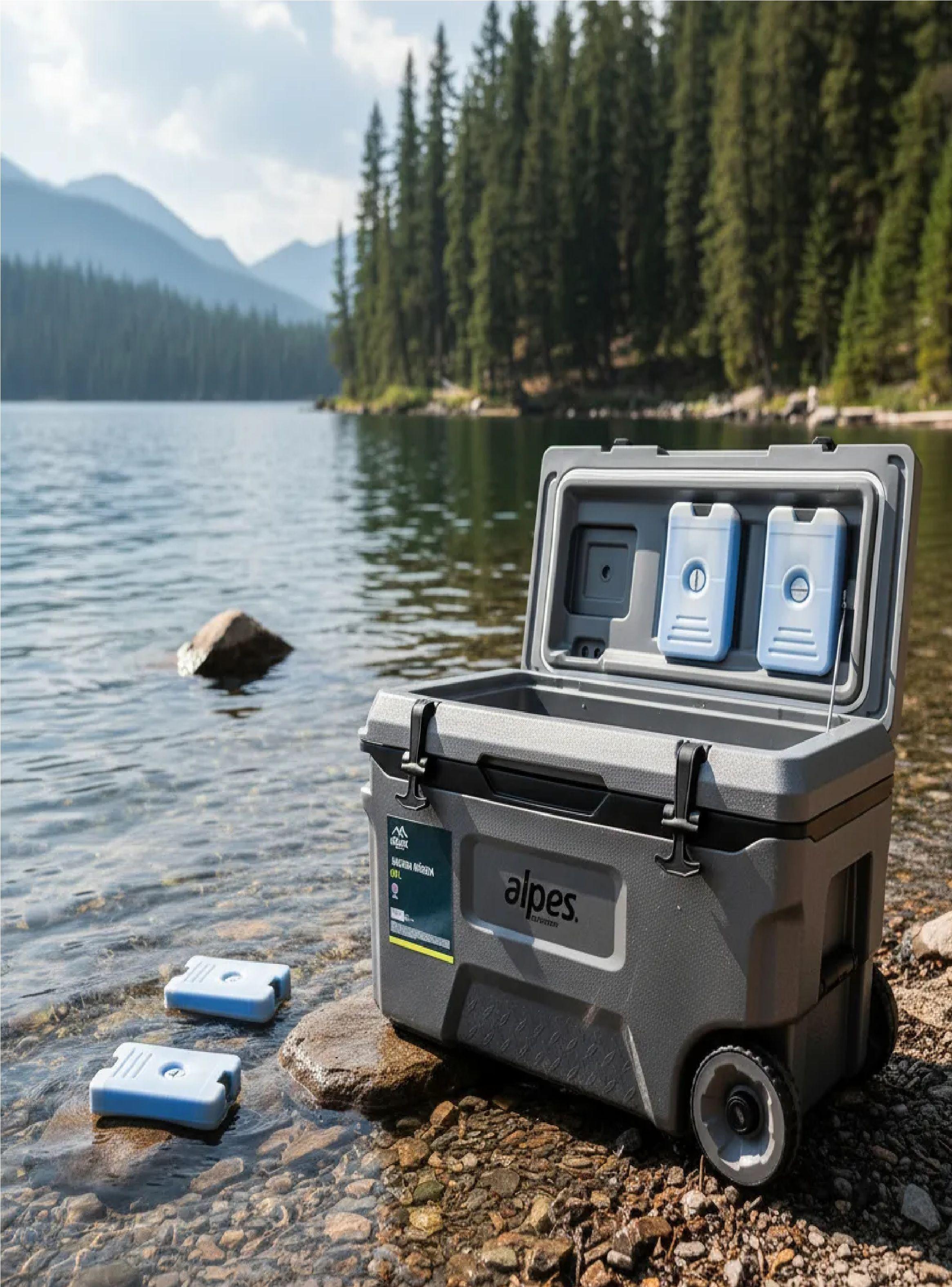 Cooler Nevera Rigida Con Ruedas Alpes 50l Frescura Total-3