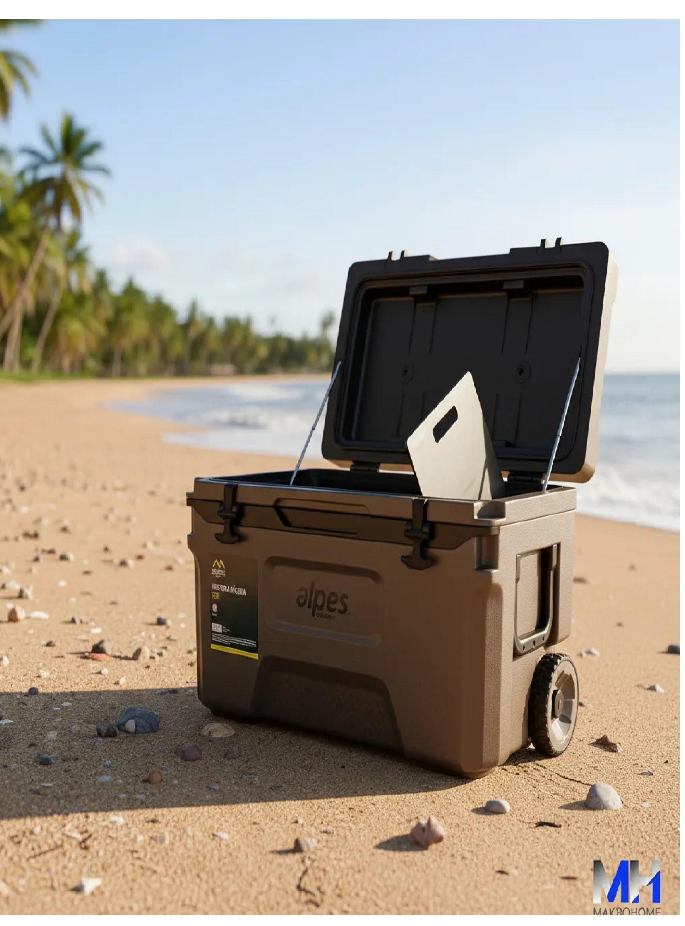 Cooler Nevera Rigida Con Ruedas Alpes 50l Frescura Total-4