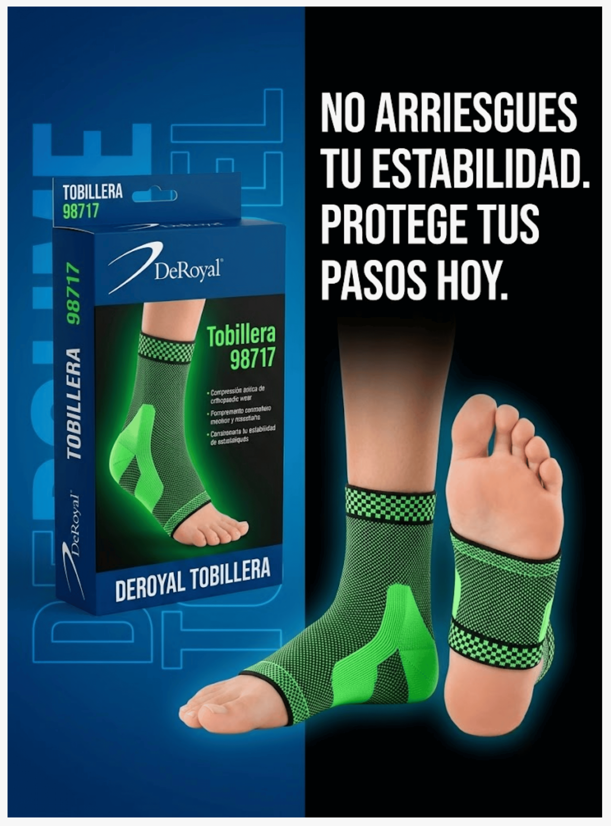 Tobillera Soporte De Tobillo Compresion Elastica Ajustable-5