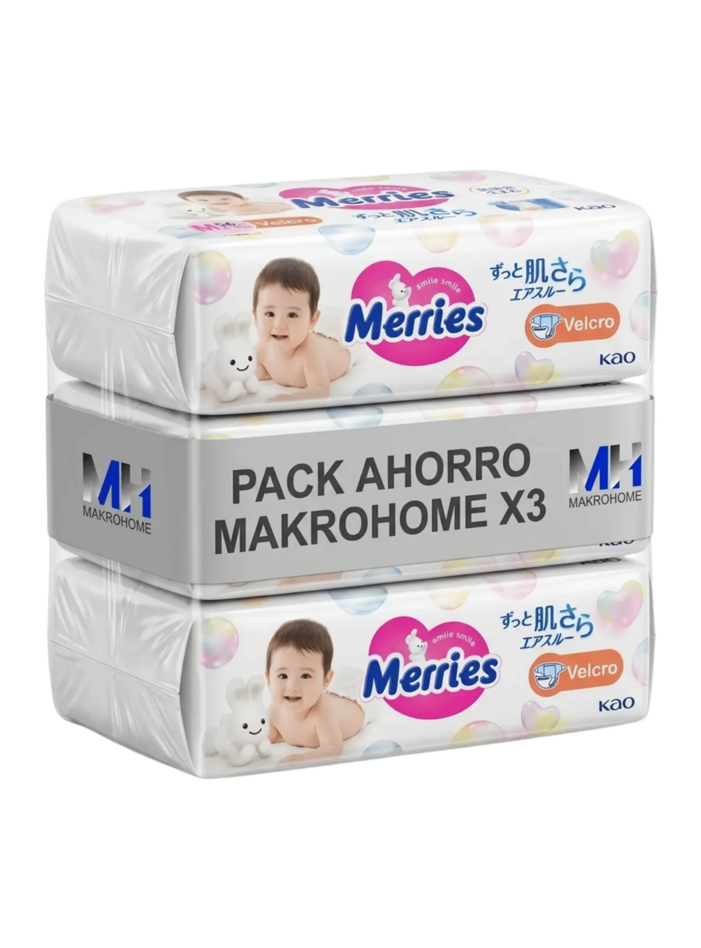 Pack X3 Pa ales Merries Talla M 6 11 Kg Ahorro Y Cuidado-0