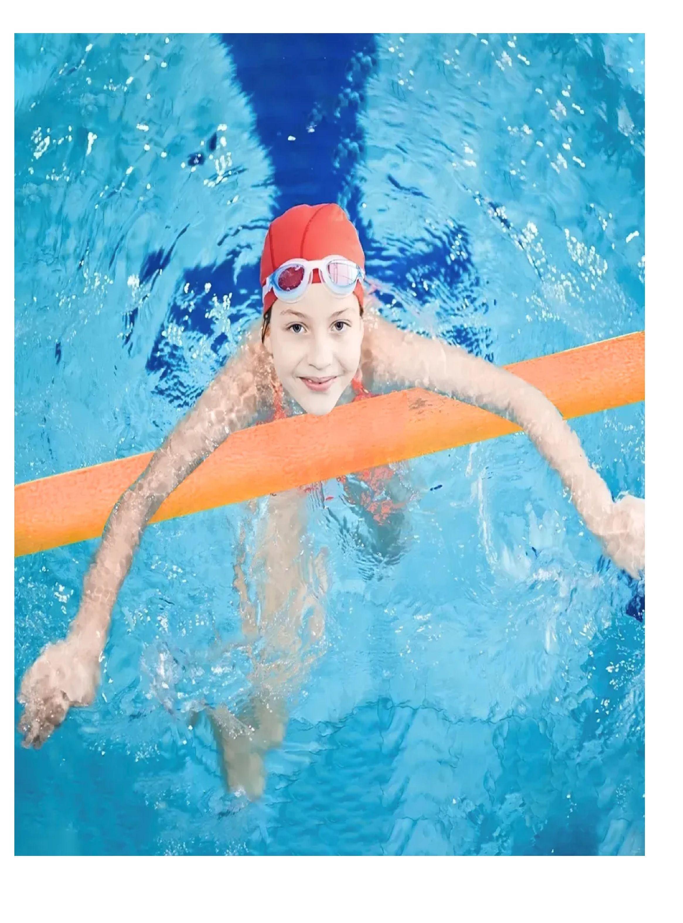 Fideos Flotadores De Espuma Para Piscina Pack X 2 Naranja-3