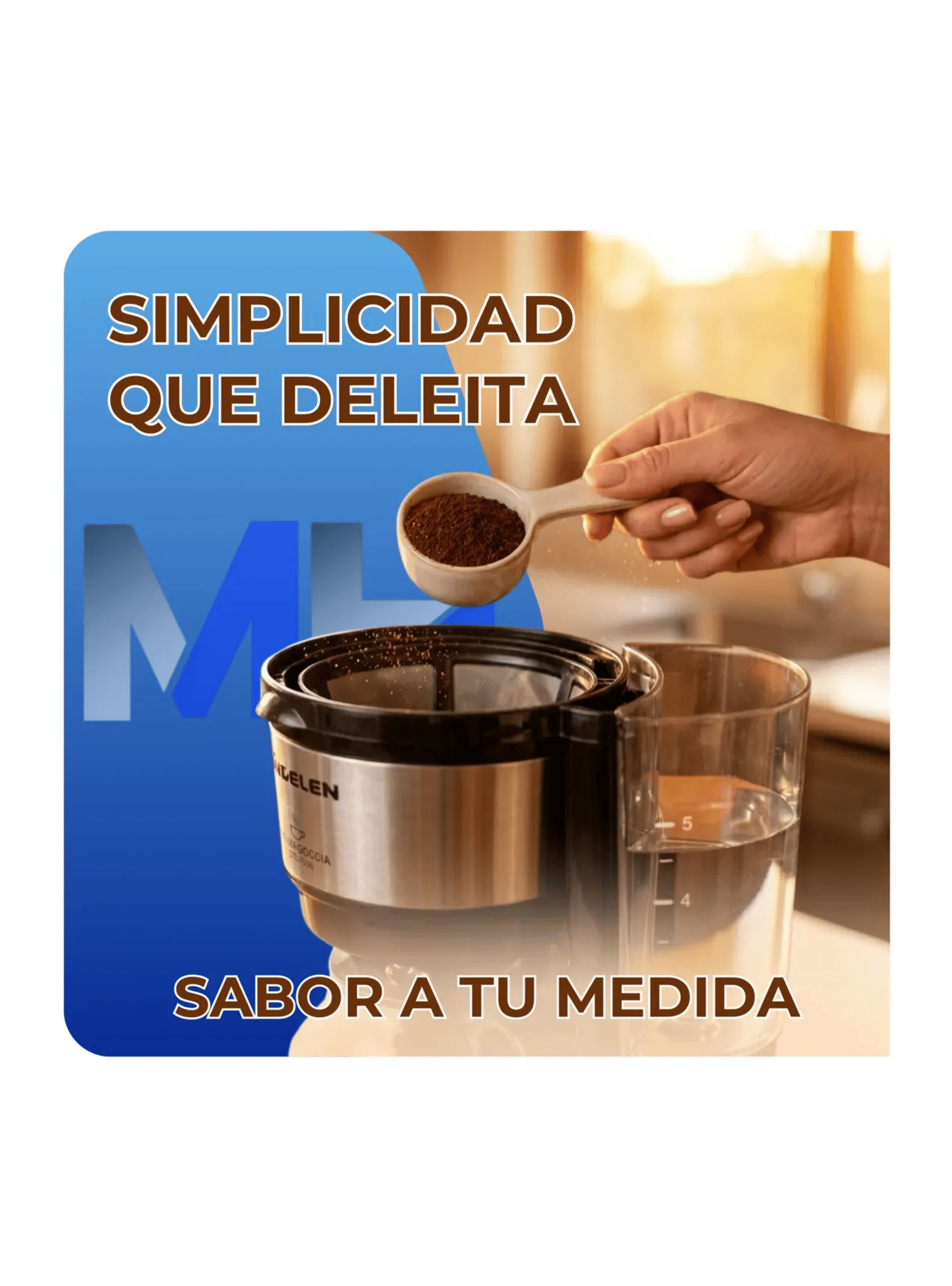 Cafetera De Goteo Sindelen 6 Tazas 750ml Filtro Permane-2