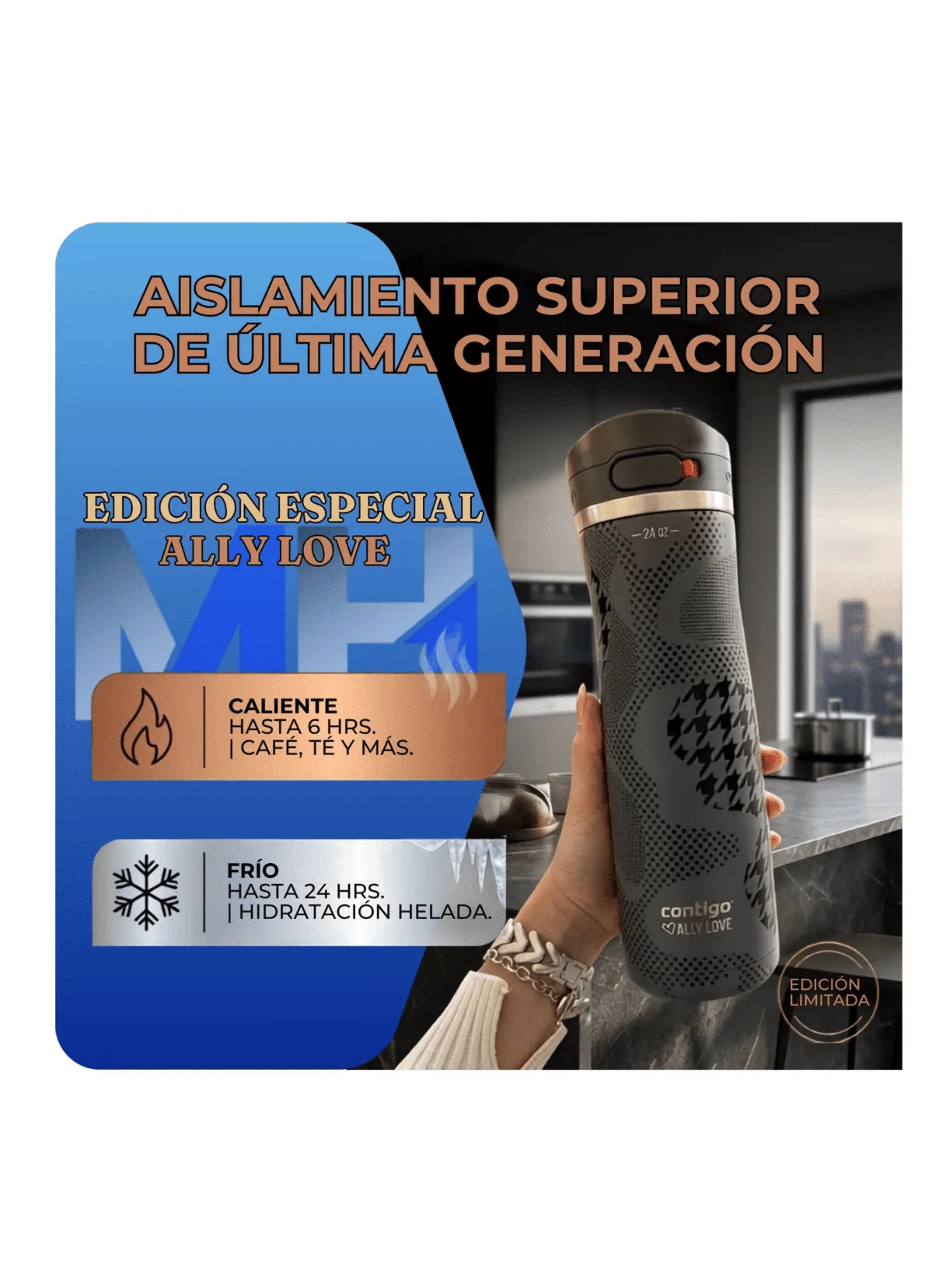 Botella Termo Contigo Jackson Chill Autopop 710ml Inox Love-3