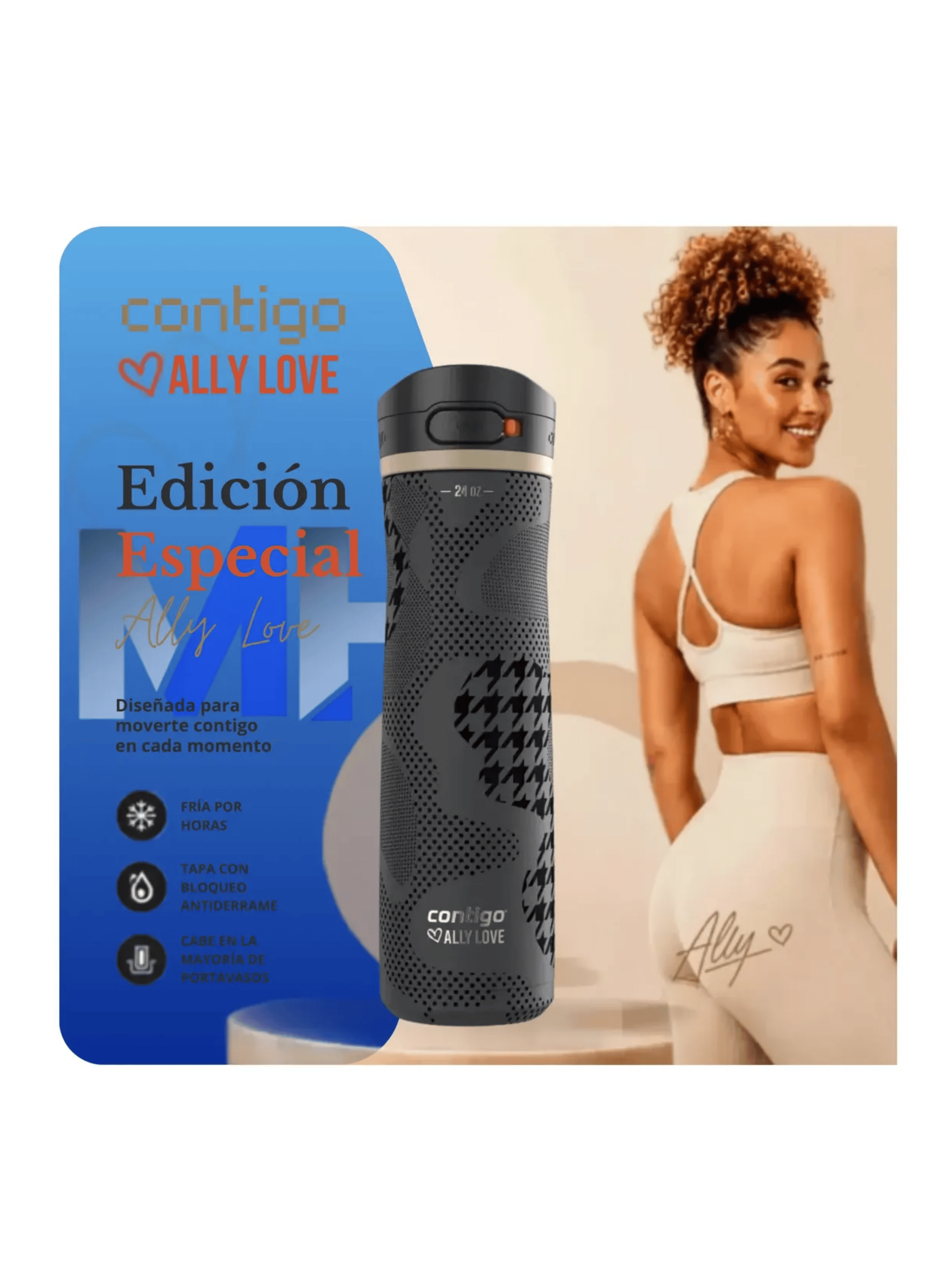 Botella Termo Contigo Jackson Chill Autopop 710ml Inox Love-4