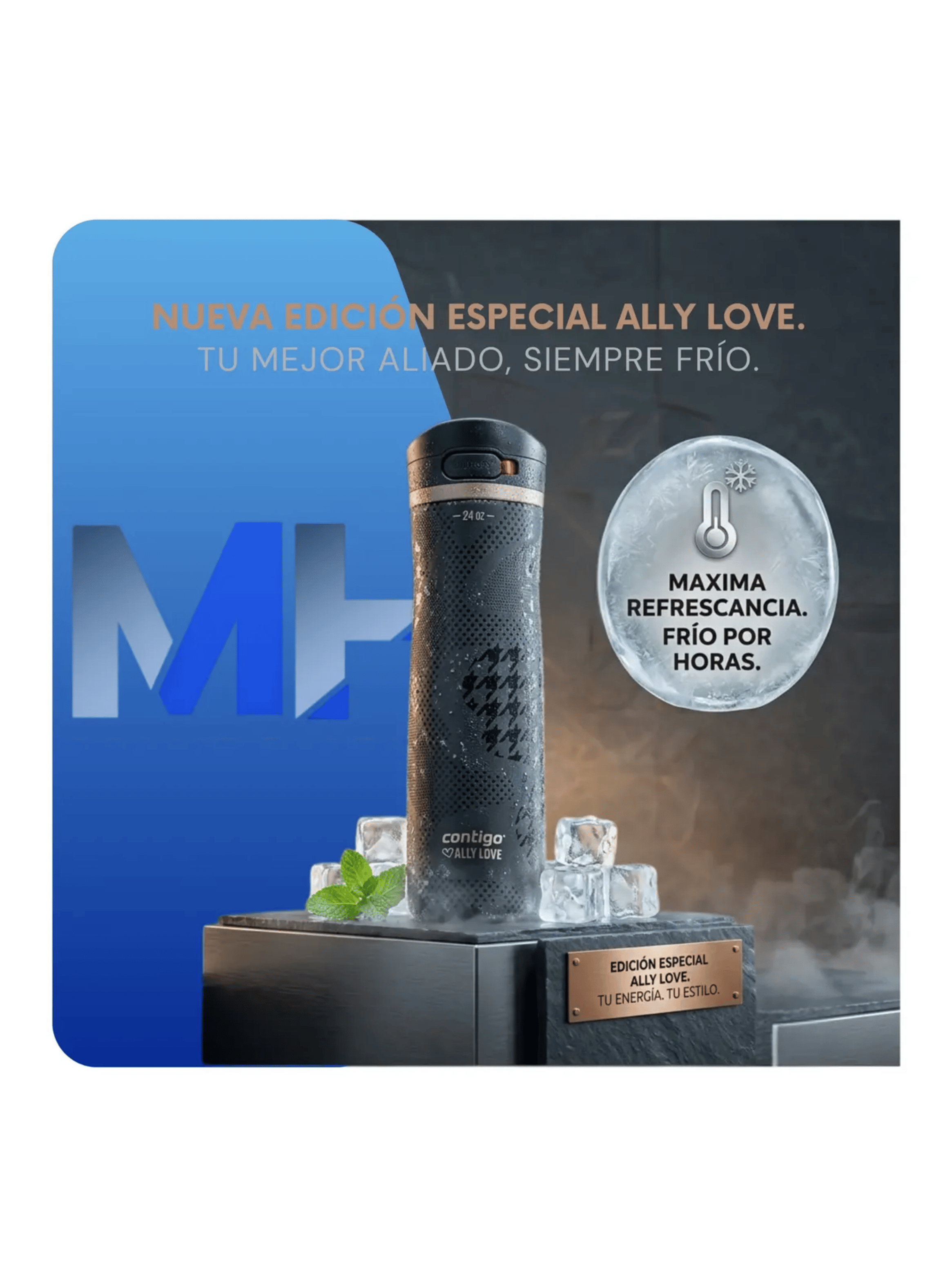 Botella Termo Contigo Jackson Chill Autopop 710ml Inox Love-5