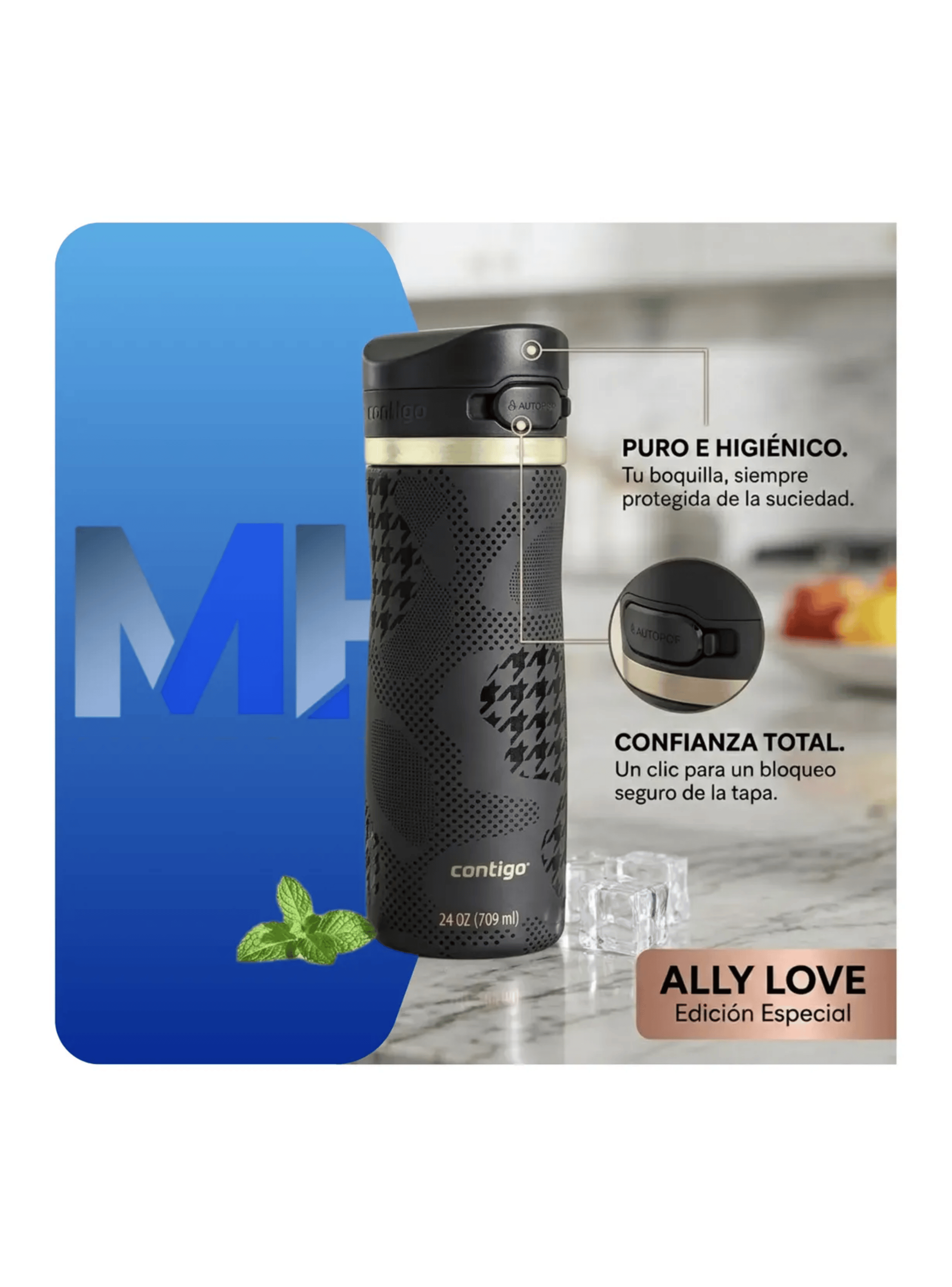 Botella Termo Contigo Jackson Chill Autopop 710ml Inox Love-6