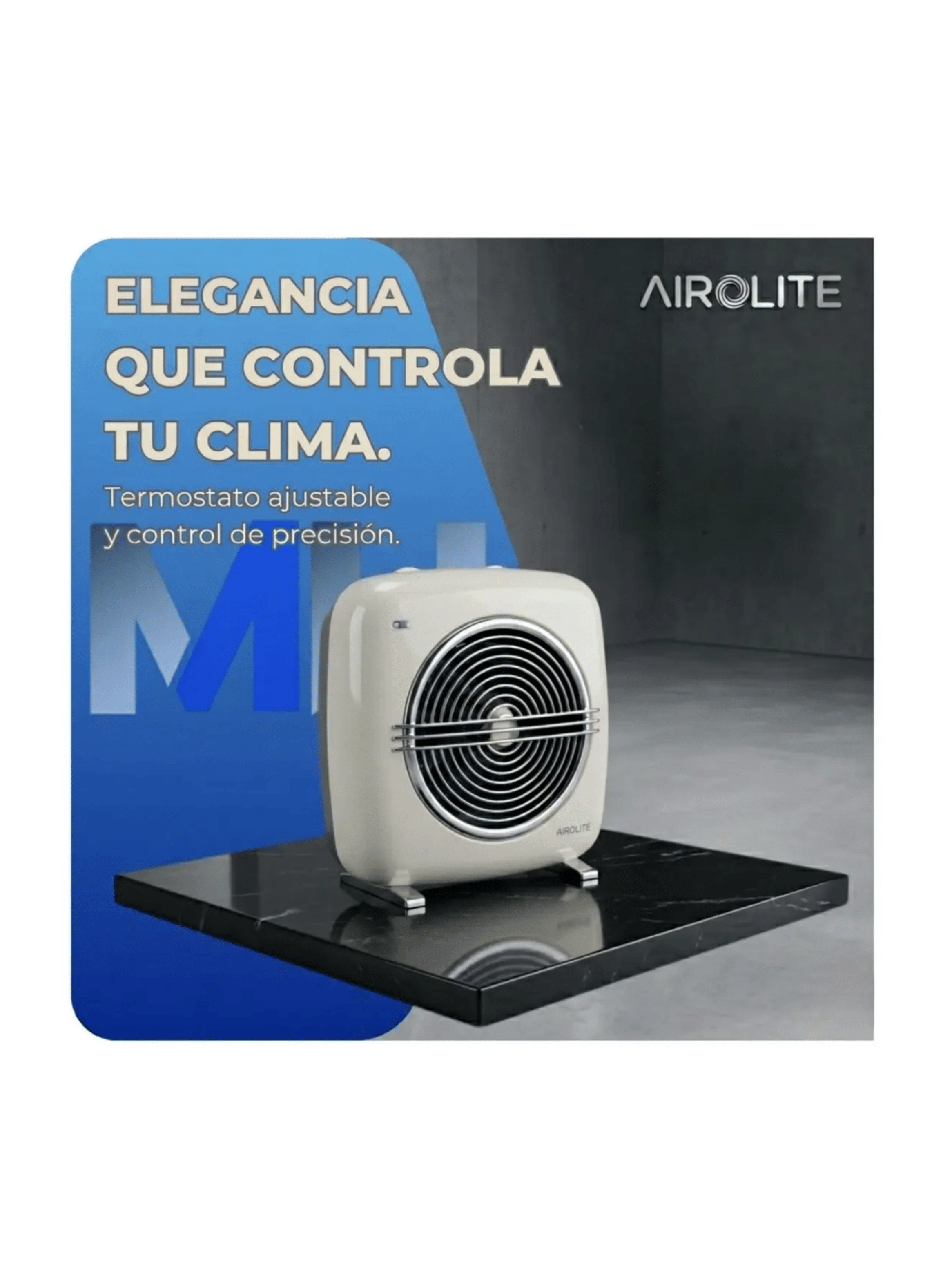 Termoventilador Vintage Ht Retro 2000b Cl sico 2000w Blanco-2