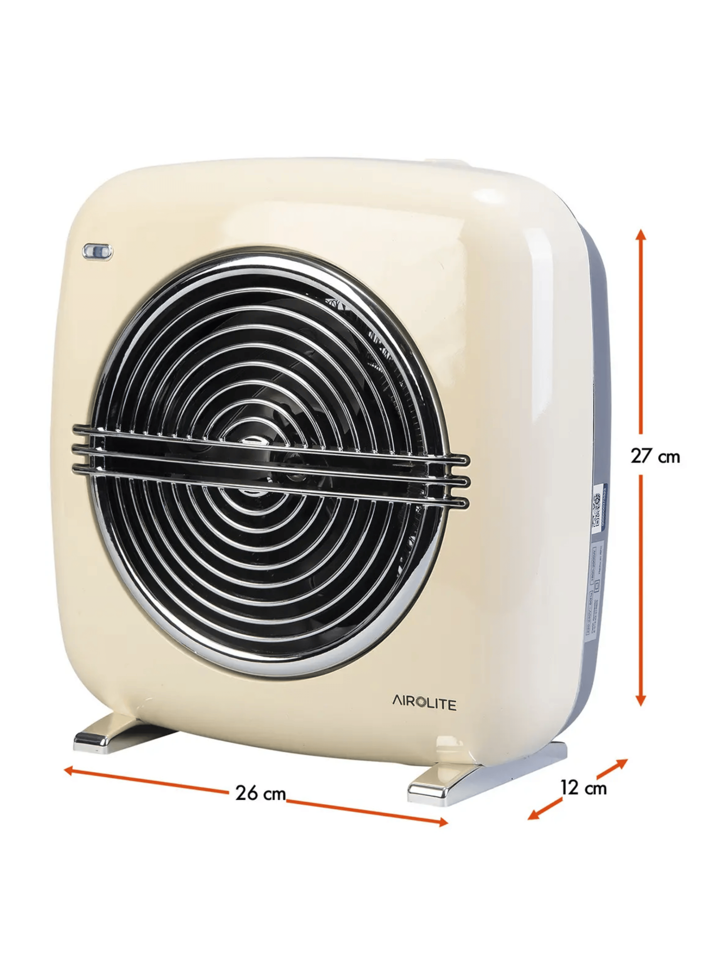 Termoventilador Vintage Ht Retro 2000b Cl sico 2000w Blanco-5