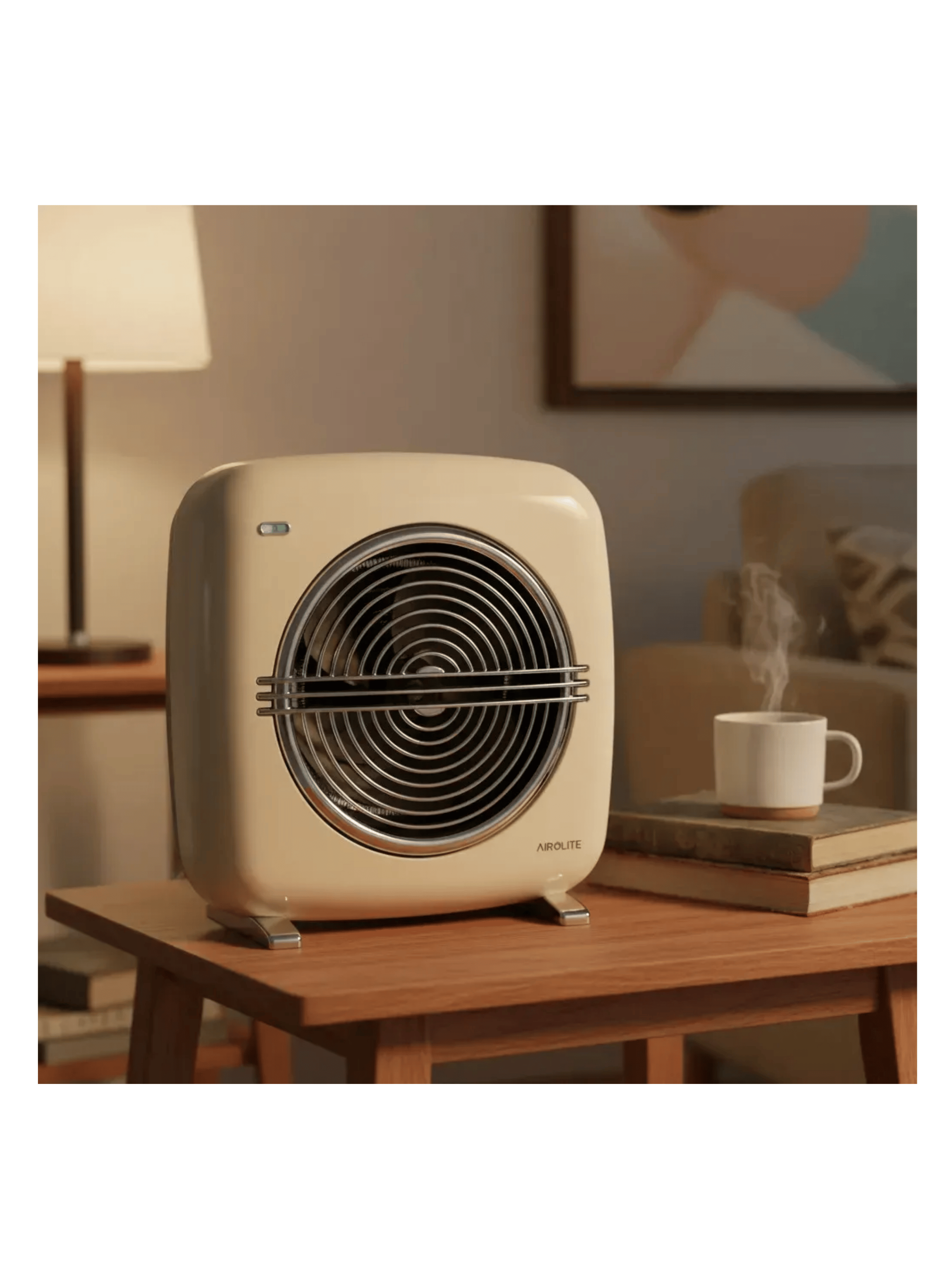 Termoventilador Vintage Ht Retro 2000b Cl sico 2000w Blanco-8