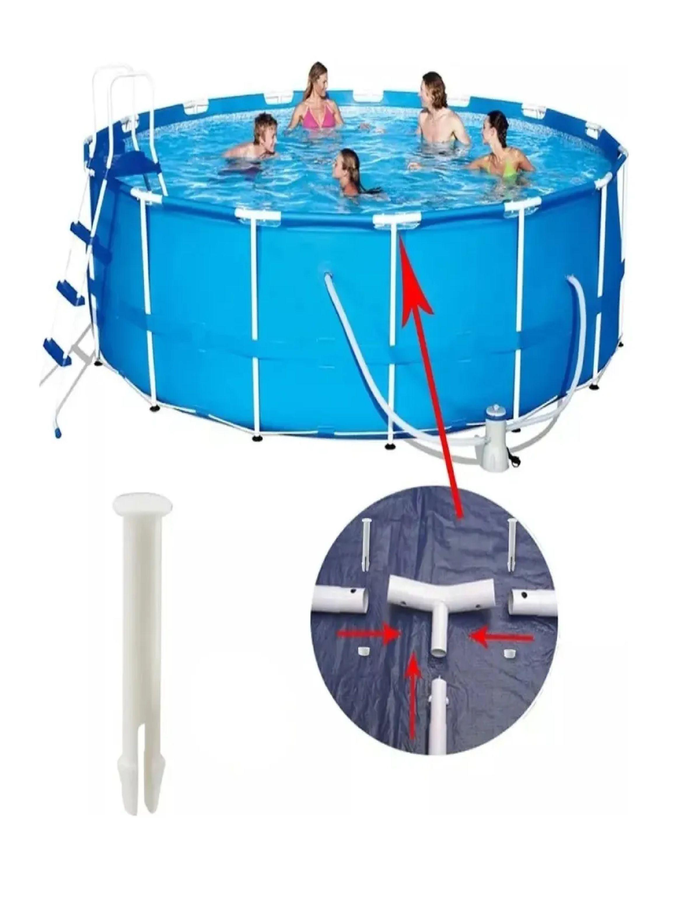 Set 6 Pasadores Para Piscina Repuesto Pileta Pvc Deep Blue-1