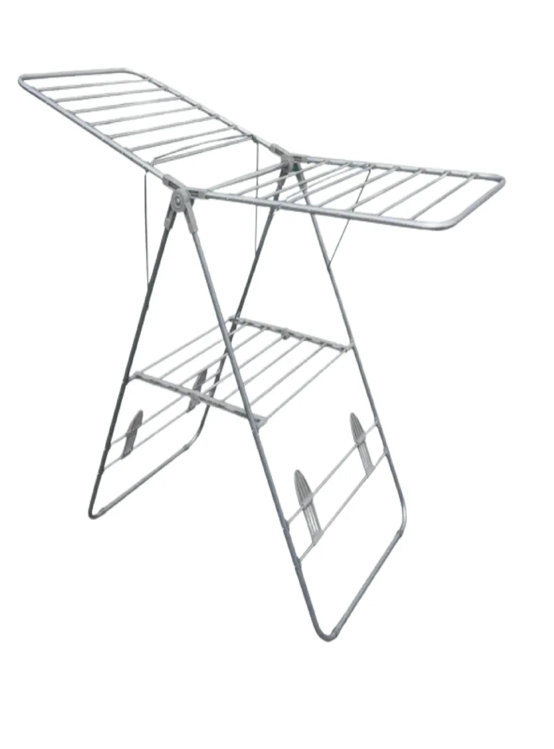 Tendedero Plegable Acero Inoxidable Gris -2
