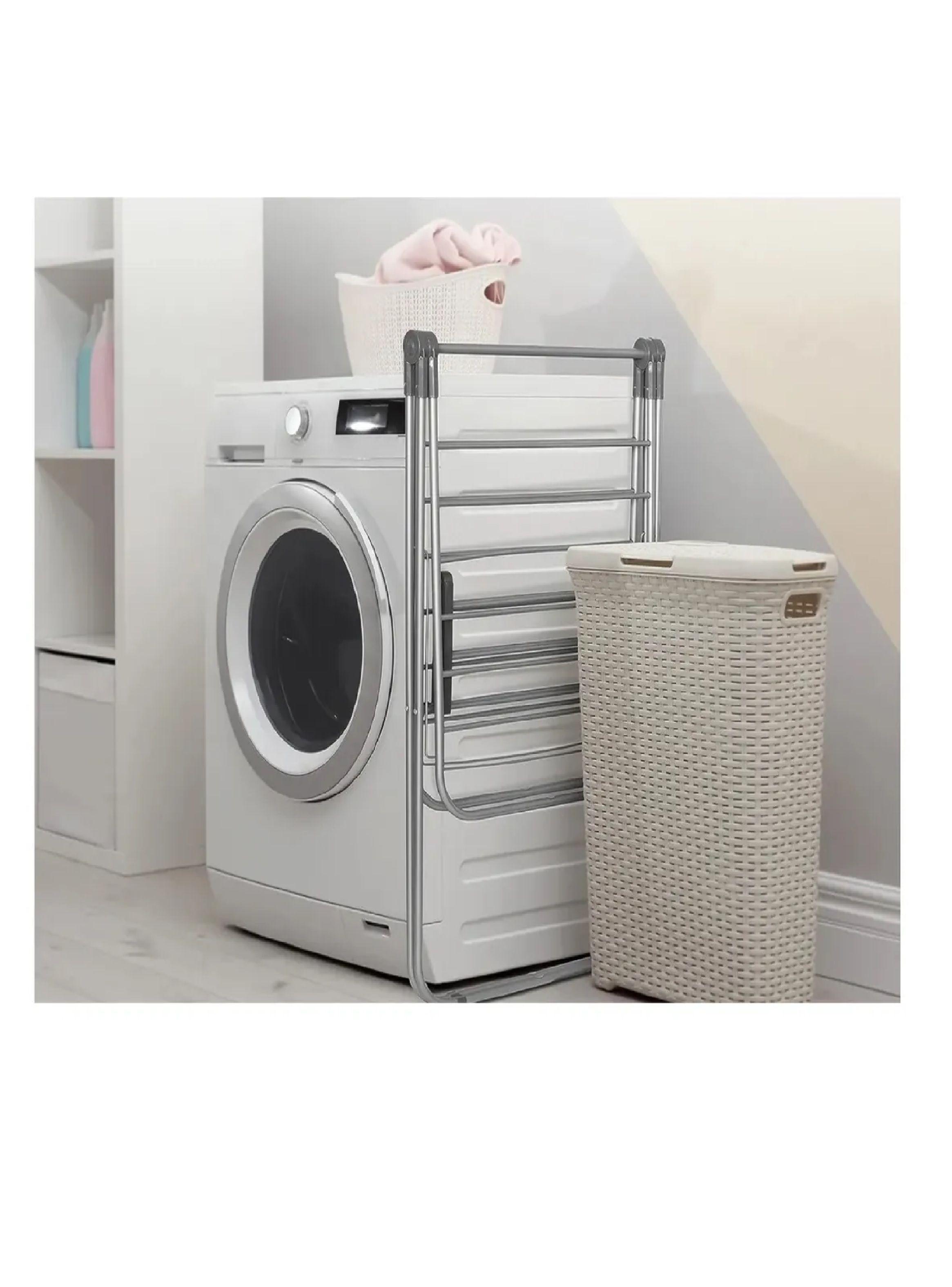 Tendedero Plegable Acero Inoxidable Gris -4